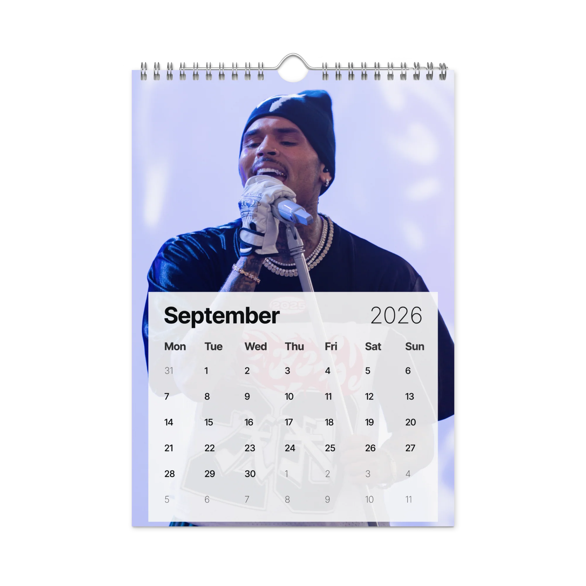 20 YEARS OF CHRIS BROWN (BREEZY BOWL XX) Wall calendar (2026) - Image 10