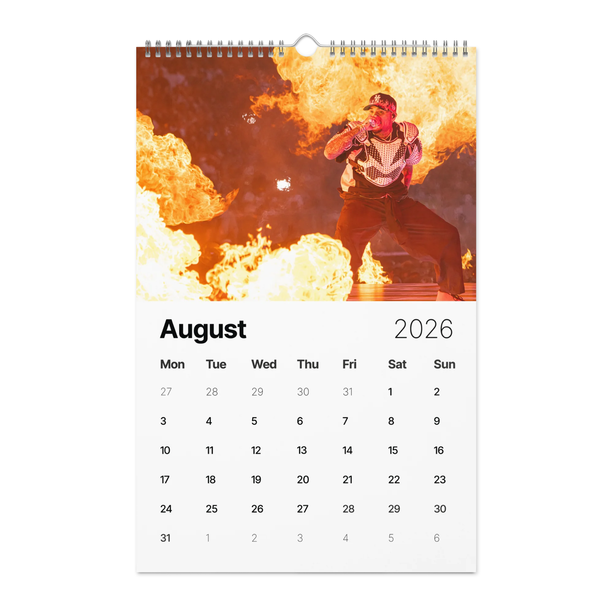 20 YEARS OF CHRIS BROWN (BREEZY BOWL XX) Wall calendar (2026) - Image 22