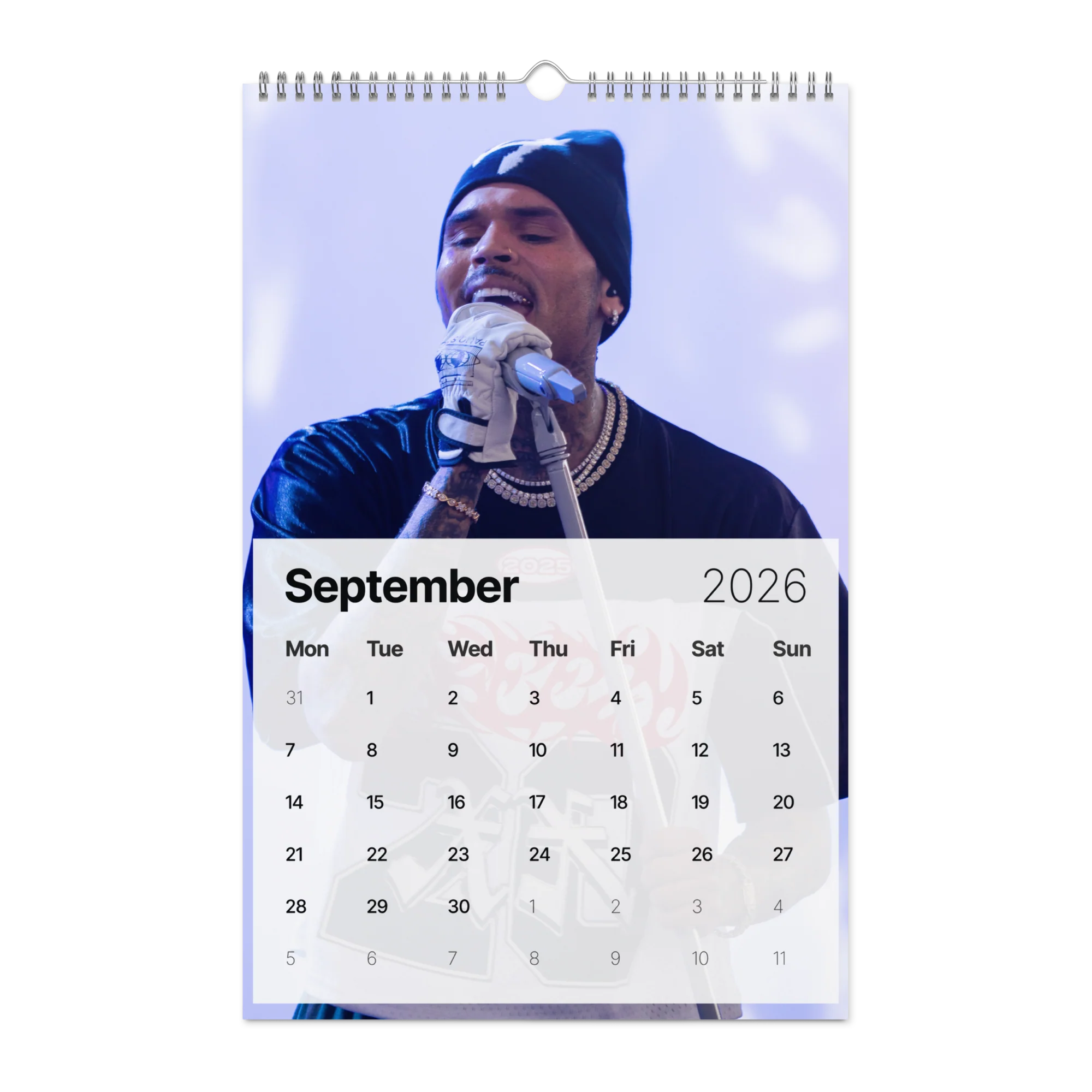 20 YEARS OF CHRIS BROWN (BREEZY BOWL XX) Wall calendar (2026) - Image 23