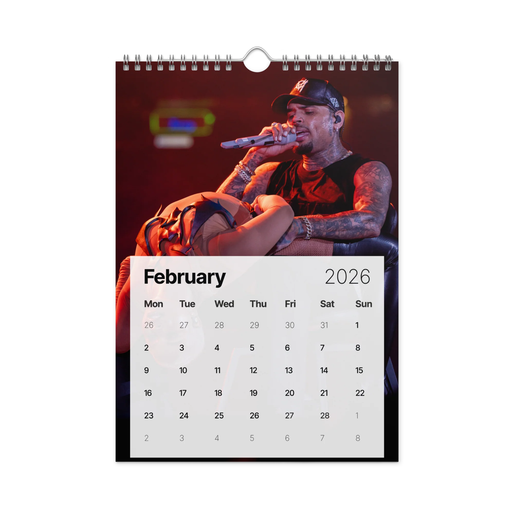 20 YEARS OF CHRIS BROWN (BREEZY BOWL XX) Wall calendar (2026) - Image 3
