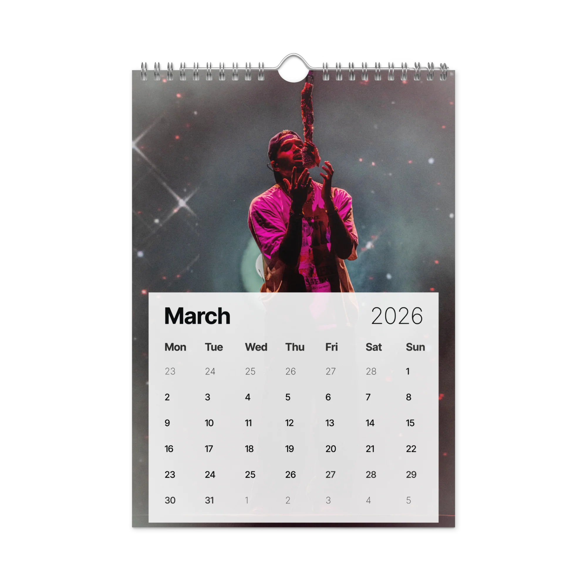 20 YEARS OF CHRIS BROWN (BREEZY BOWL XX) Wall calendar (2026) - Image 4