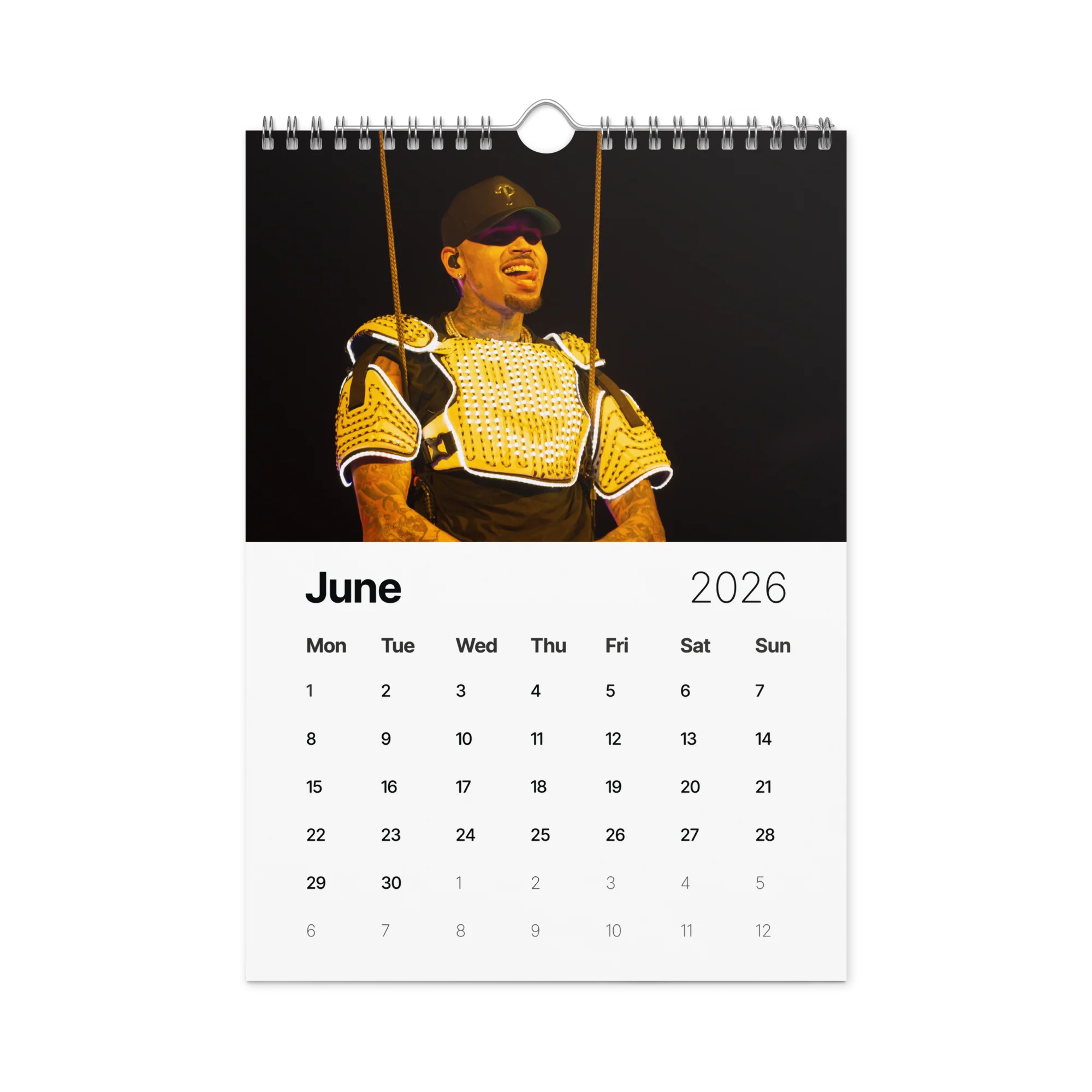 20 YEARS OF CHRIS BROWN (BREEZY BOWL XX) Wall calendar (2026) - Image 7
