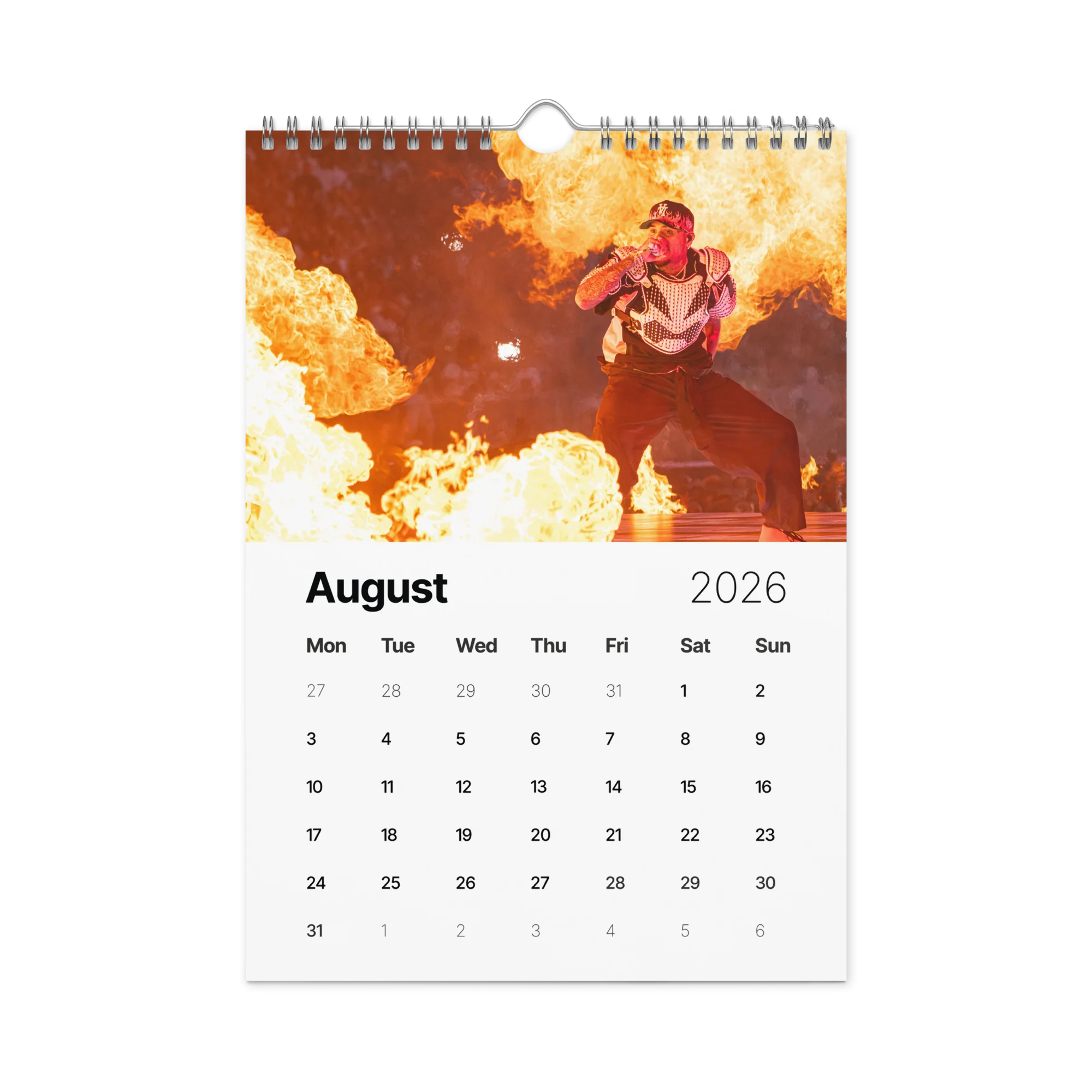 20 YEARS OF CHRIS BROWN (BREEZY BOWL XX) Wall calendar (2026) - Image 9