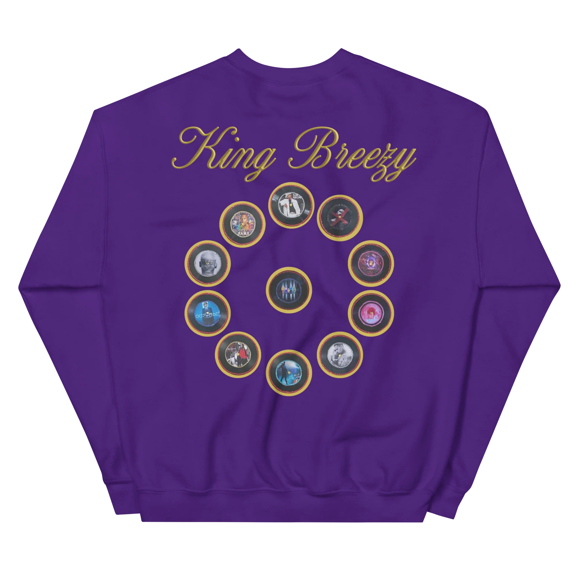 "20 YEARS OF CHRIS BROWN" BY ERICA KRISSY UNISEX SWEATSHIRT - Image 4