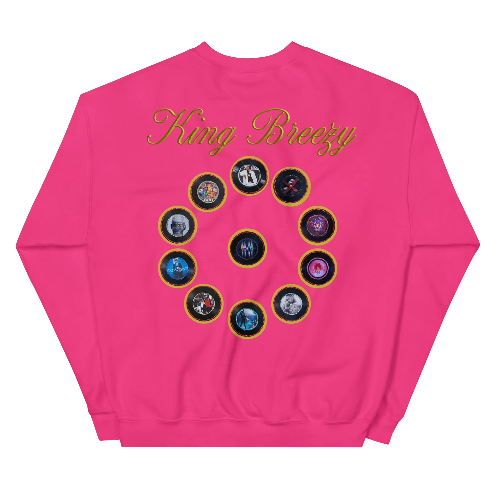 "20 YEARS OF CHRIS BROWN" BY ERICA KRISSY UNISEX SWEATSHIRT - Image 8
