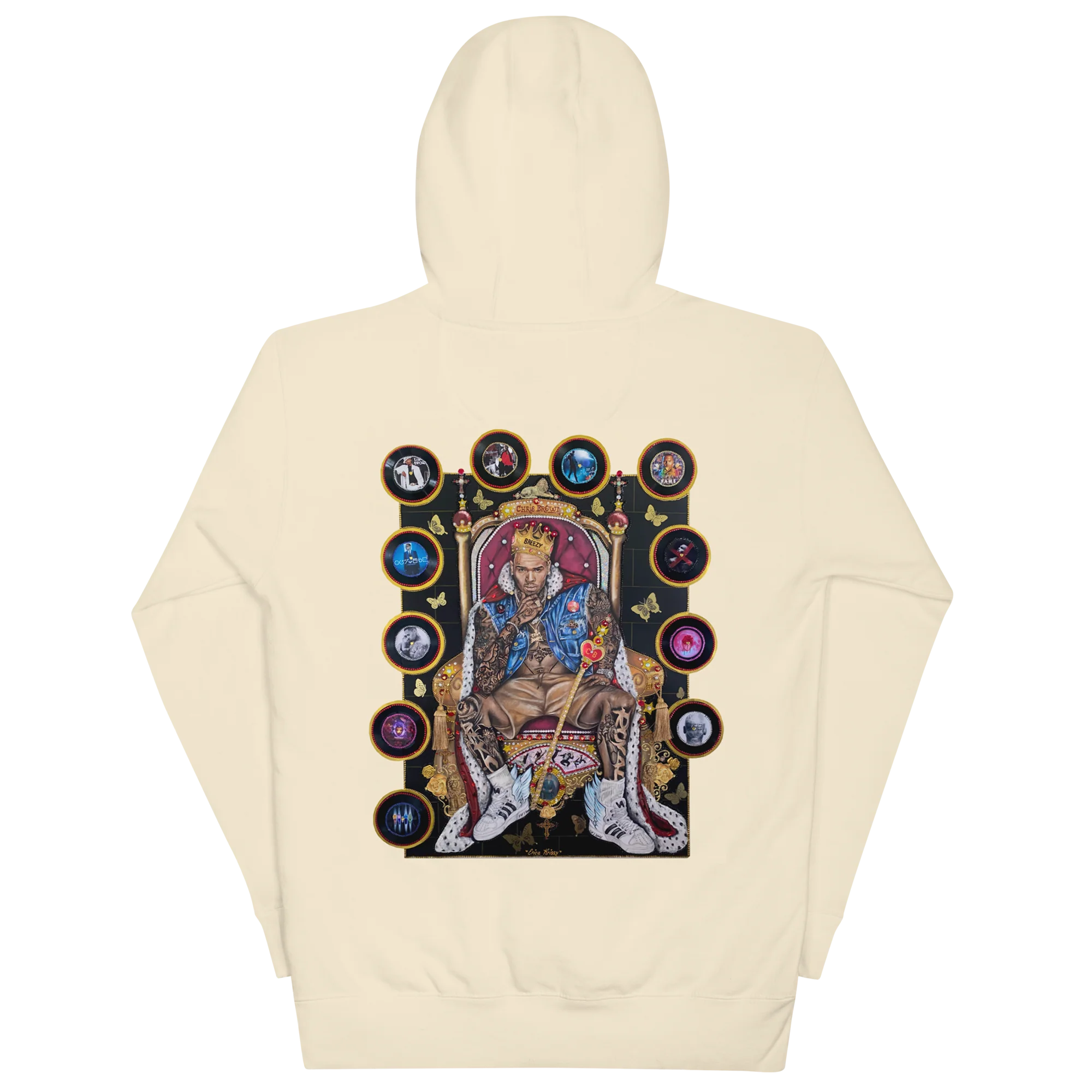 "20 YEARS OF CHRIS BROWN" BY ERICA KRISSY Unisex Hoodie - Image 3