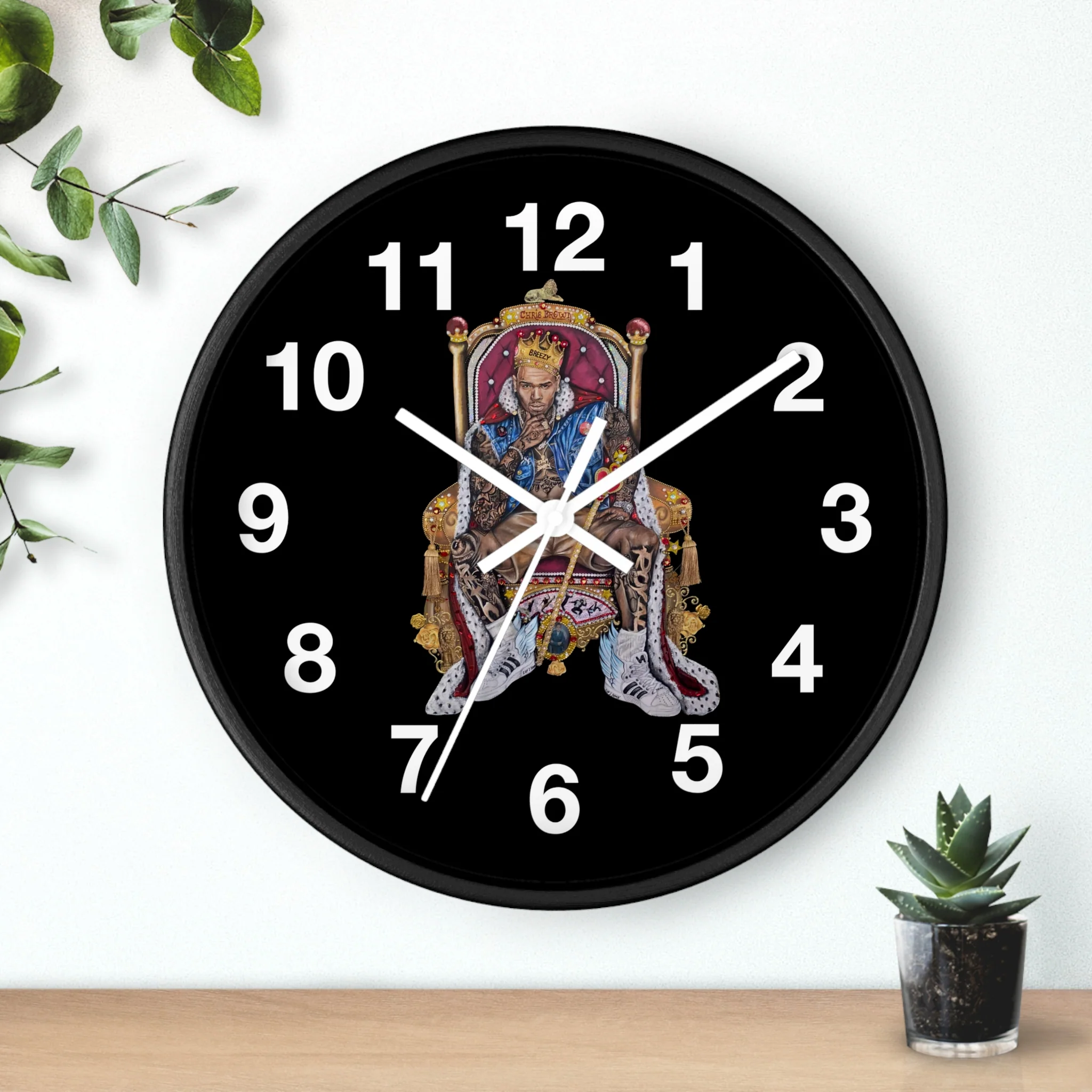 "20 YEARS OF CHRIS BROWN" BY ERICA KRISSY Wall Clock - Image 10