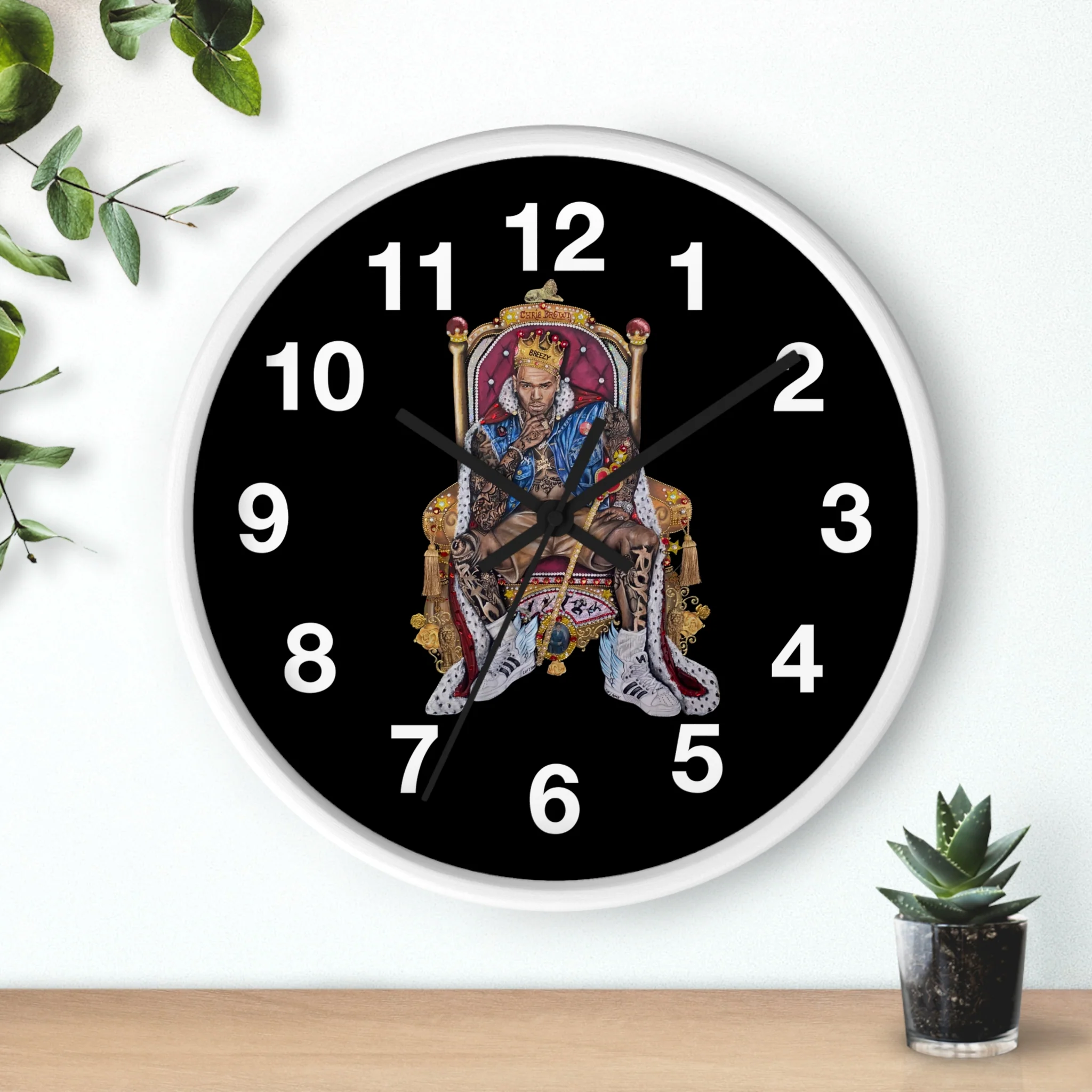 "20 YEARS OF CHRIS BROWN" BY ERICA KRISSY Wall Clock - Image 12