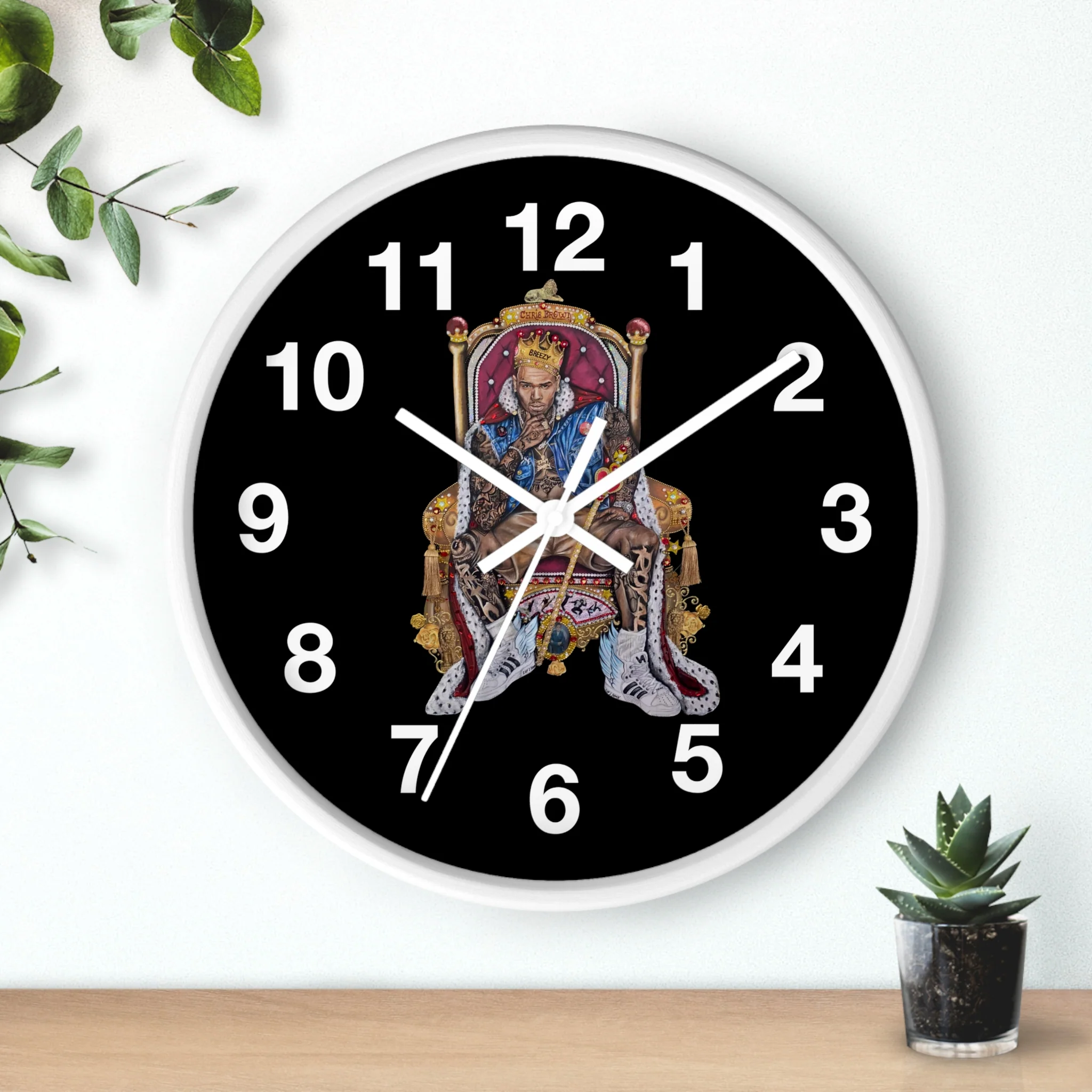 "20 YEARS OF CHRIS BROWN" BY ERICA KRISSY Wall Clock - Image 14