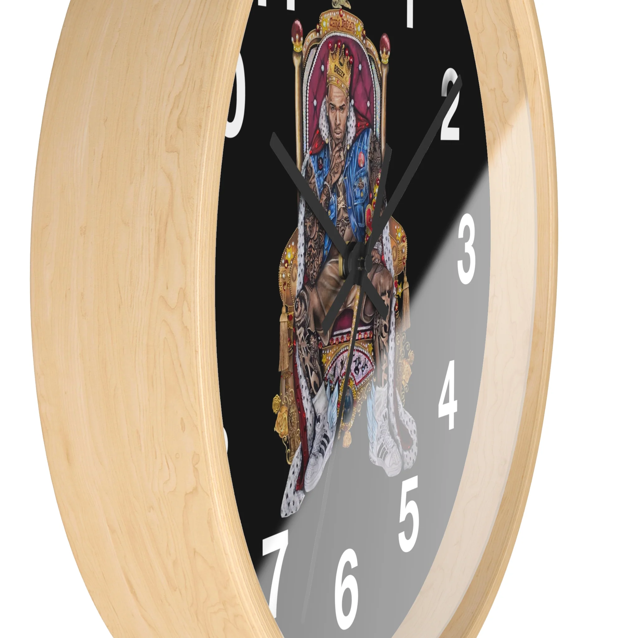 "20 YEARS OF CHRIS BROWN" BY ERICA KRISSY Wall Clock - Image 15
