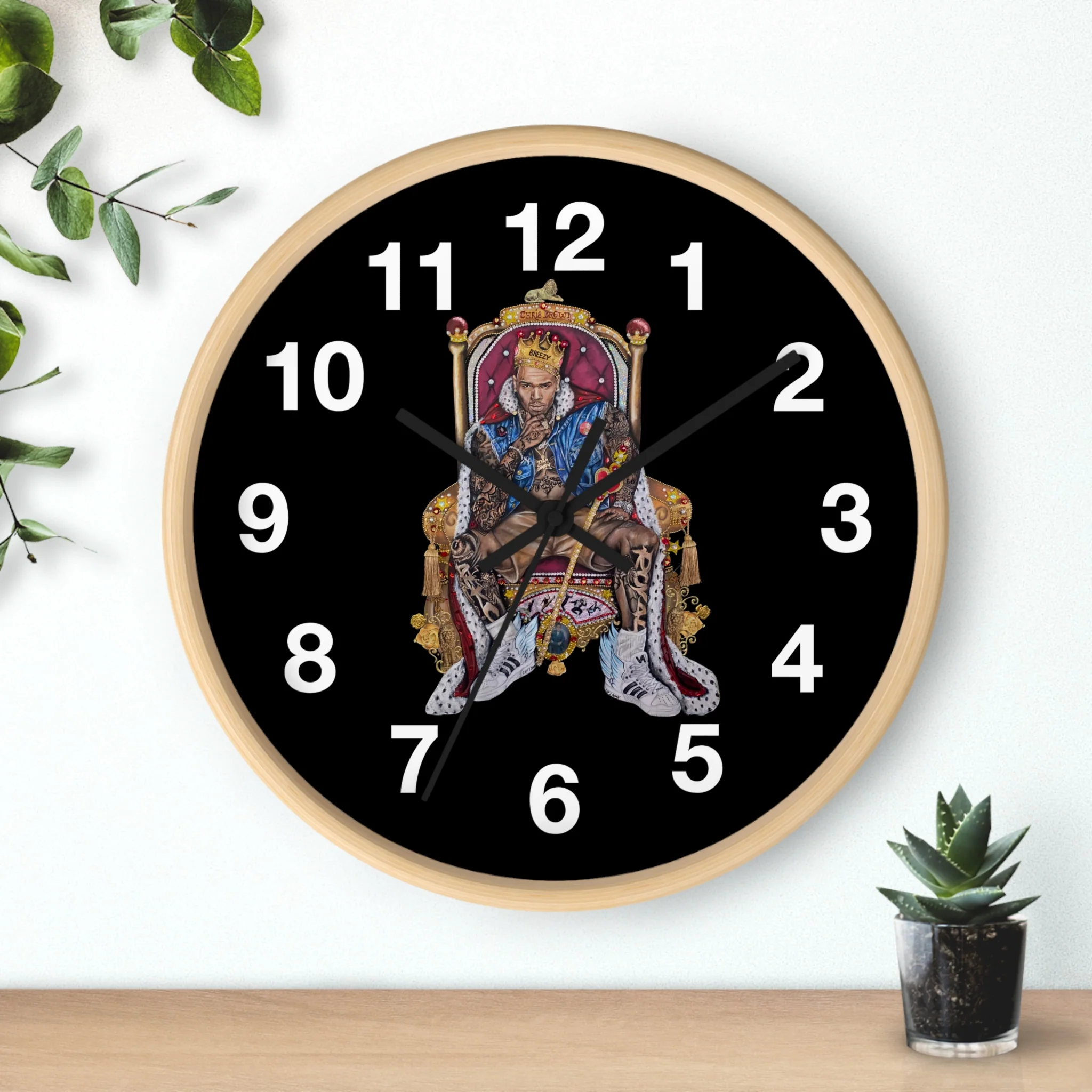 "20 YEARS OF CHRIS BROWN" BY ERICA KRISSY Wall Clock - Image 16