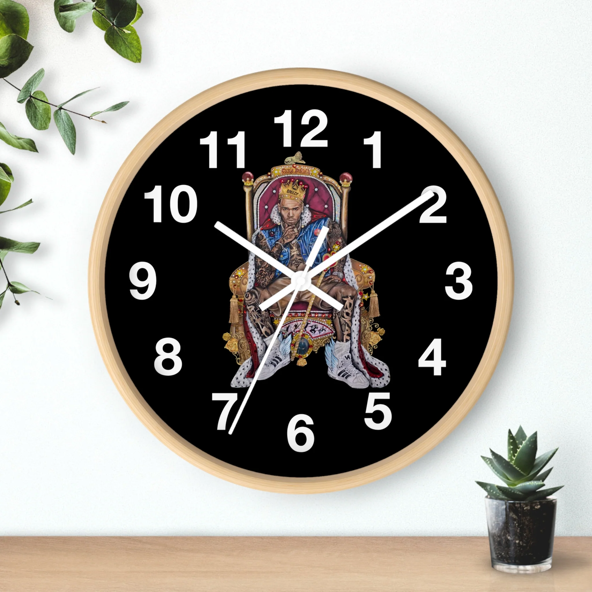 "20 YEARS OF CHRIS BROWN" BY ERICA KRISSY Wall Clock - Image 18