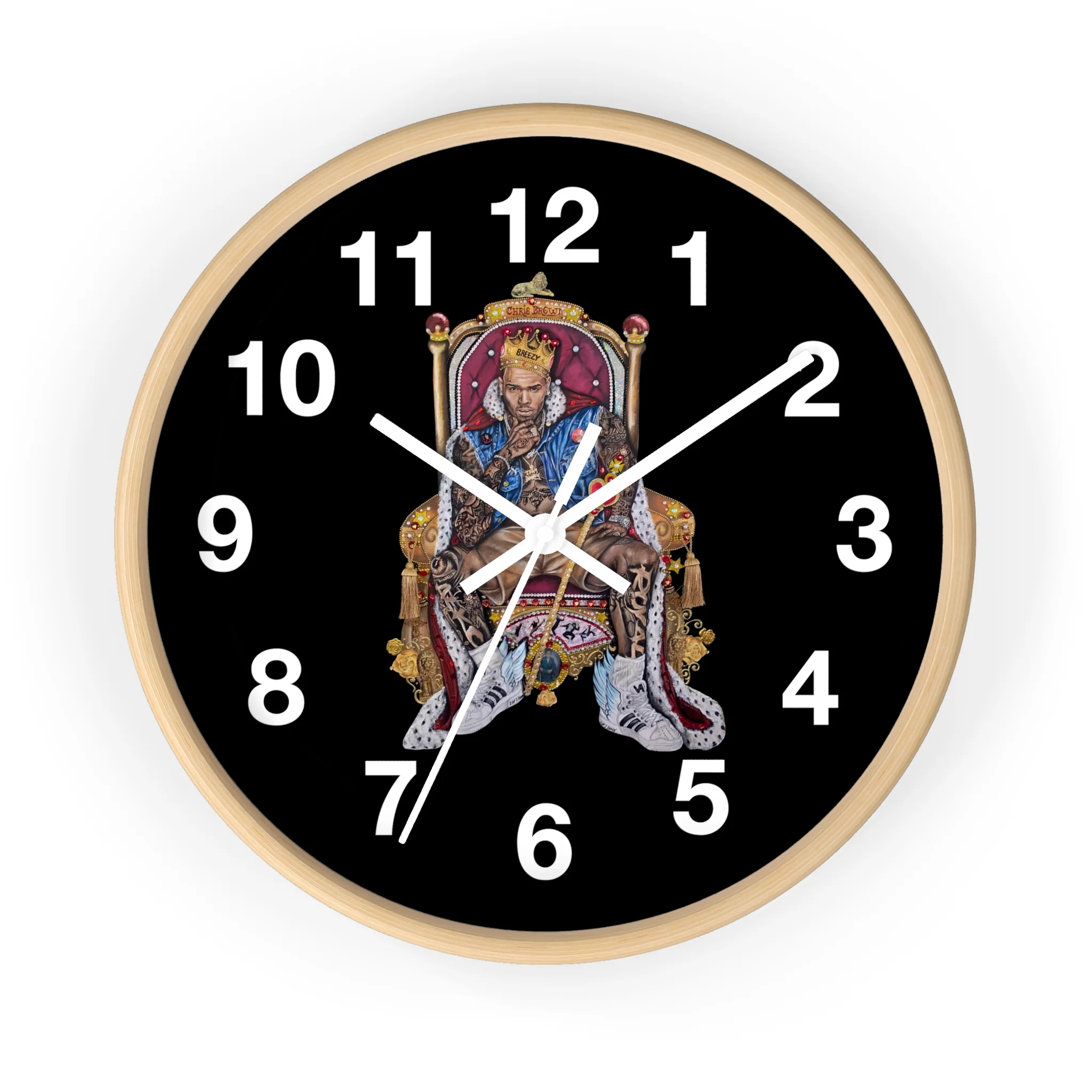 "20 YEARS OF CHRIS BROWN" BY ERICA KRISSY Wall Clock - Image 6