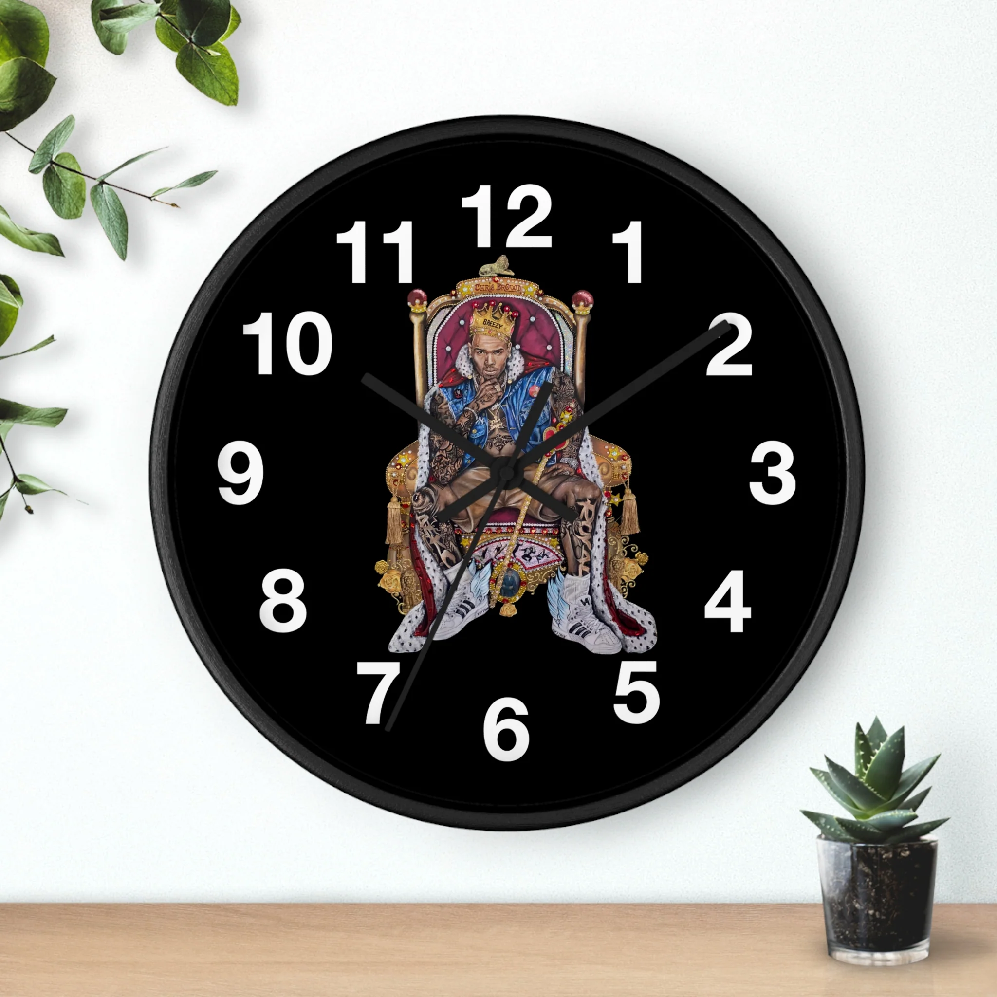 "20 YEARS OF CHRIS BROWN" BY ERICA KRISSY Wall Clock - Image 8