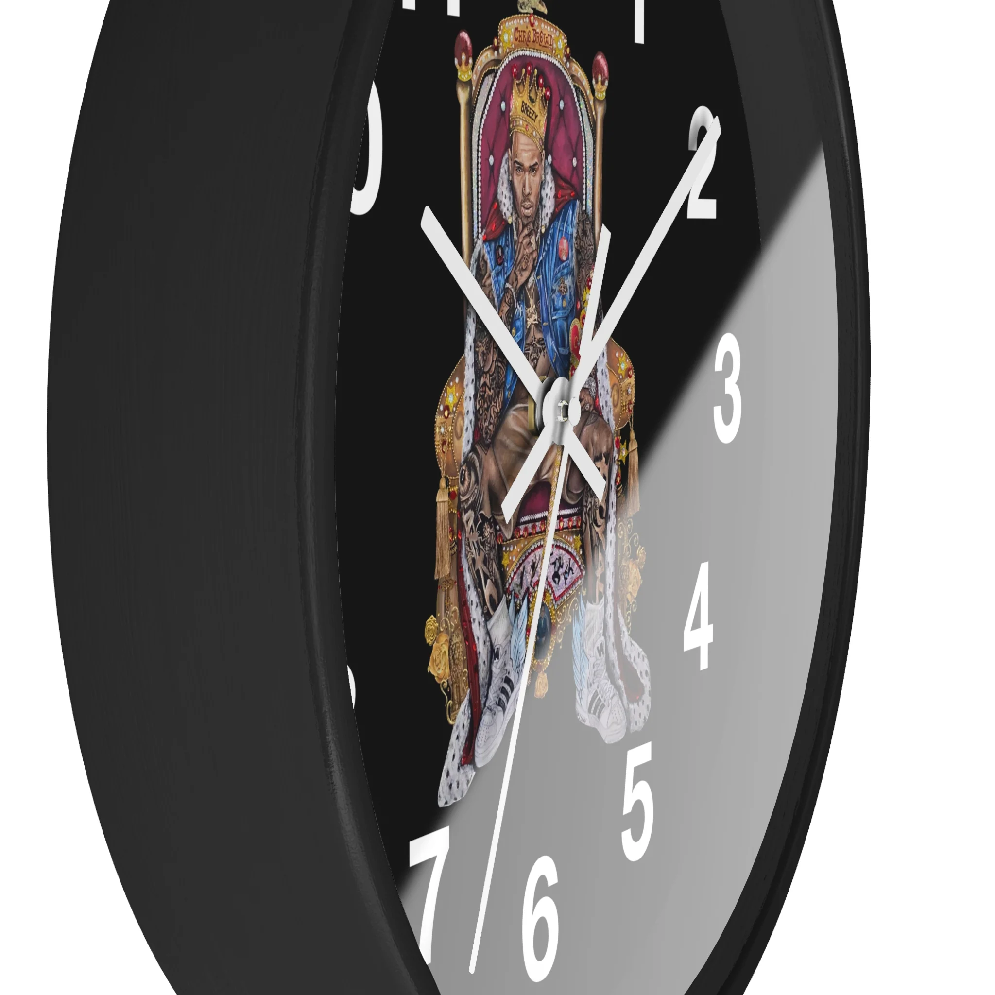"20 YEARS OF CHRIS BROWN" BY ERICA KRISSY Wall Clock - Image 9
