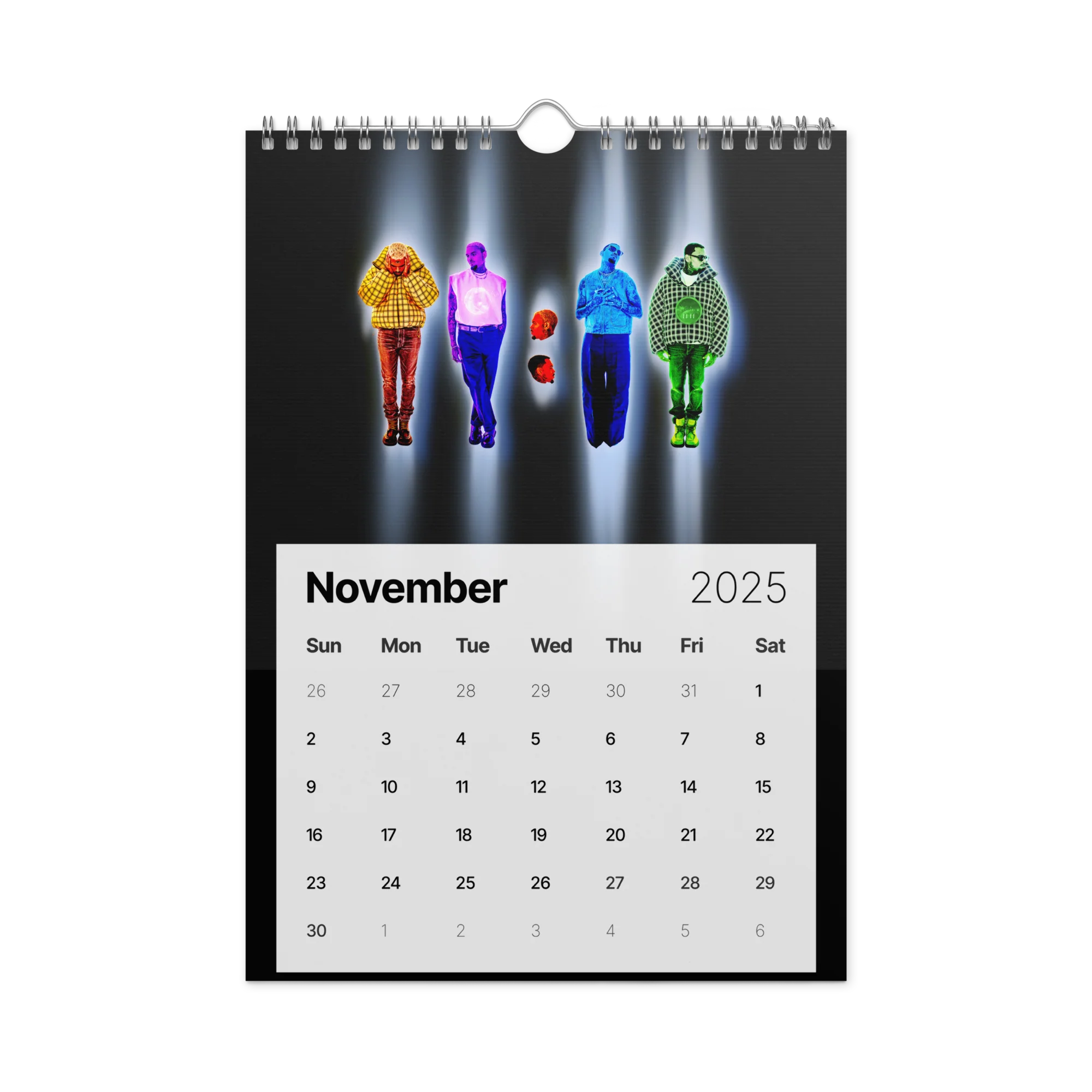 "20 YEARS OF CHRIS BROWN" BY ERICA KRISSY Wall Calendar (2025) - Image 12