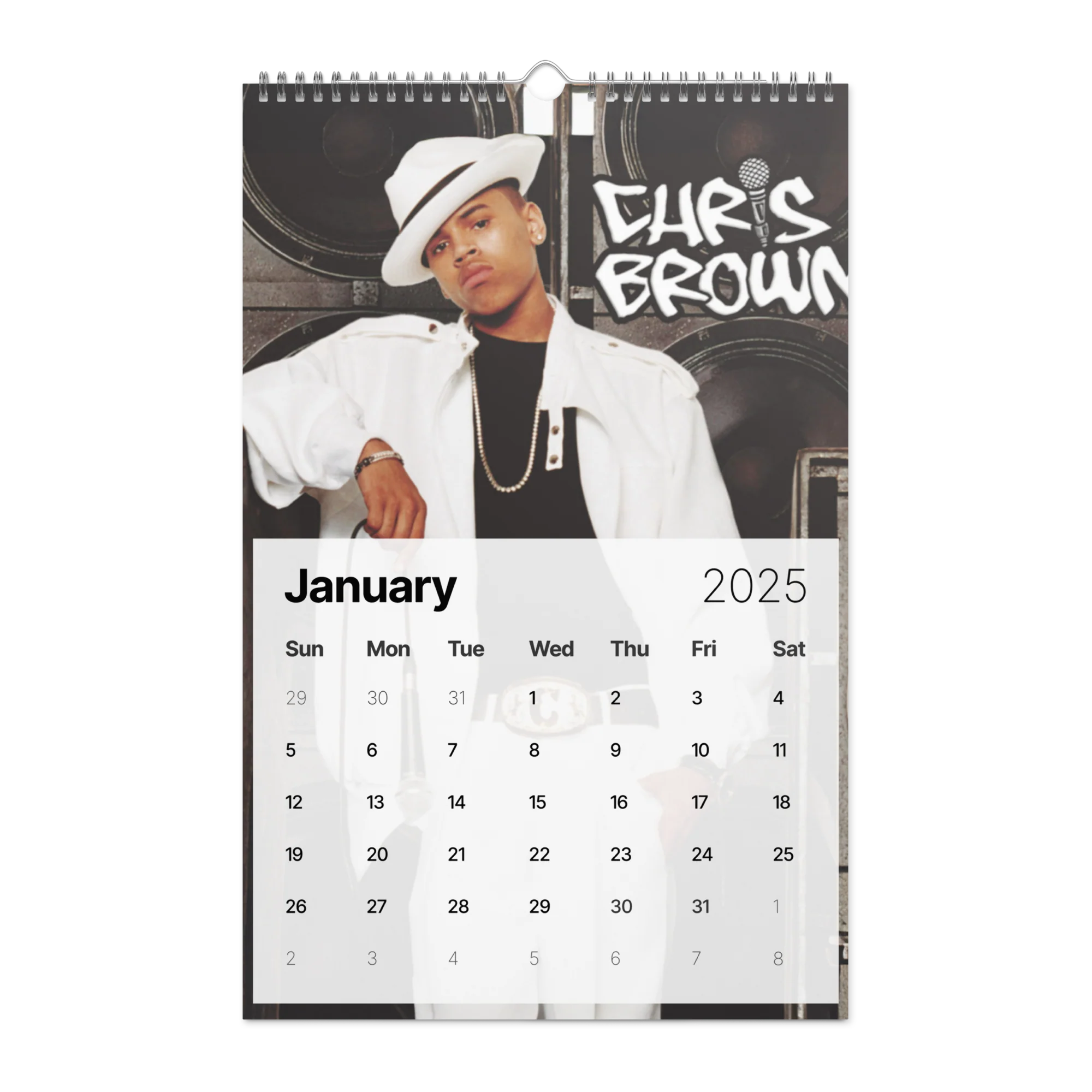 "20 YEARS OF CHRIS BROWN" BY ERICA KRISSY Wall Calendar (2025) - Image 15