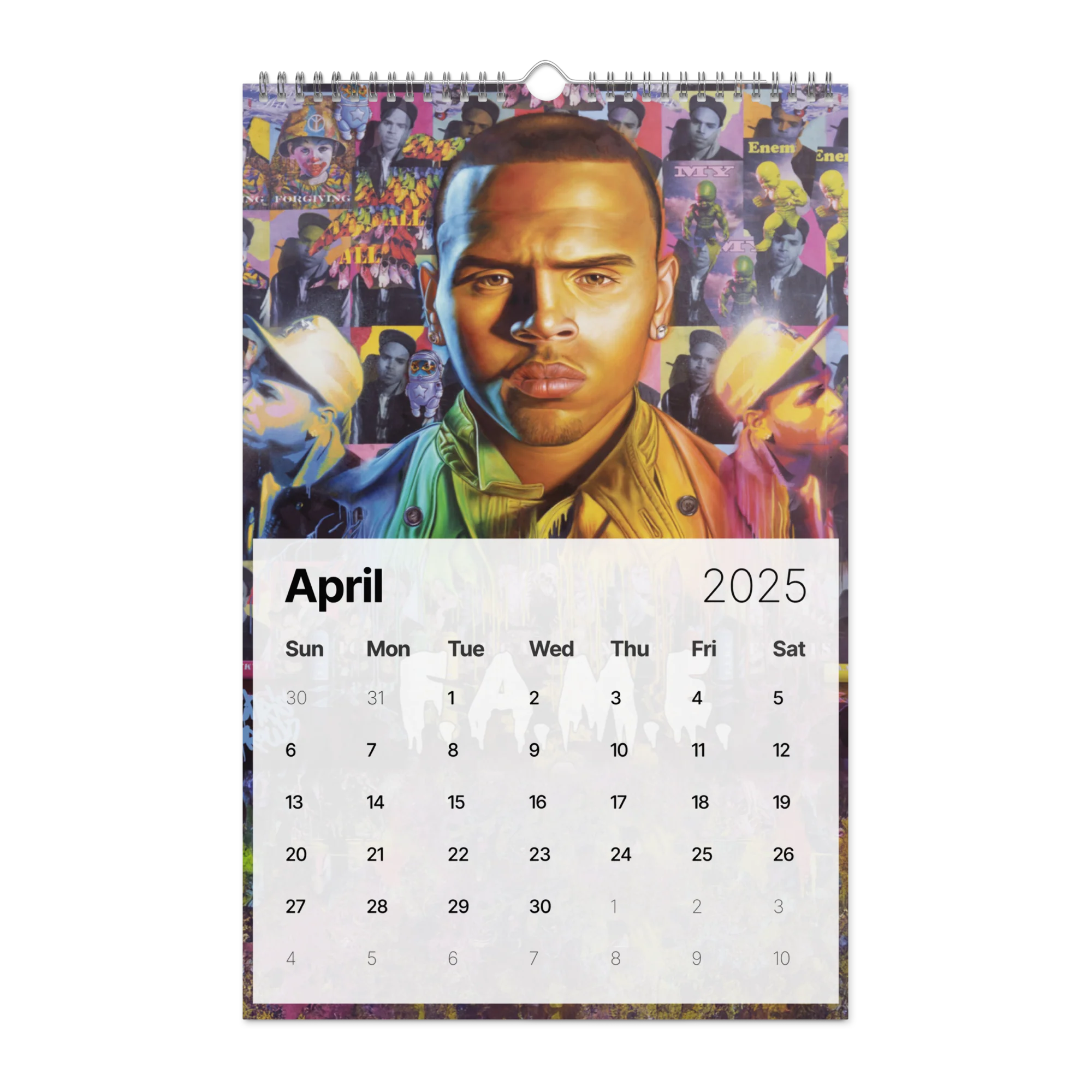 "20 YEARS OF CHRIS BROWN" BY ERICA KRISSY Wall Calendar (2025) - Image 18