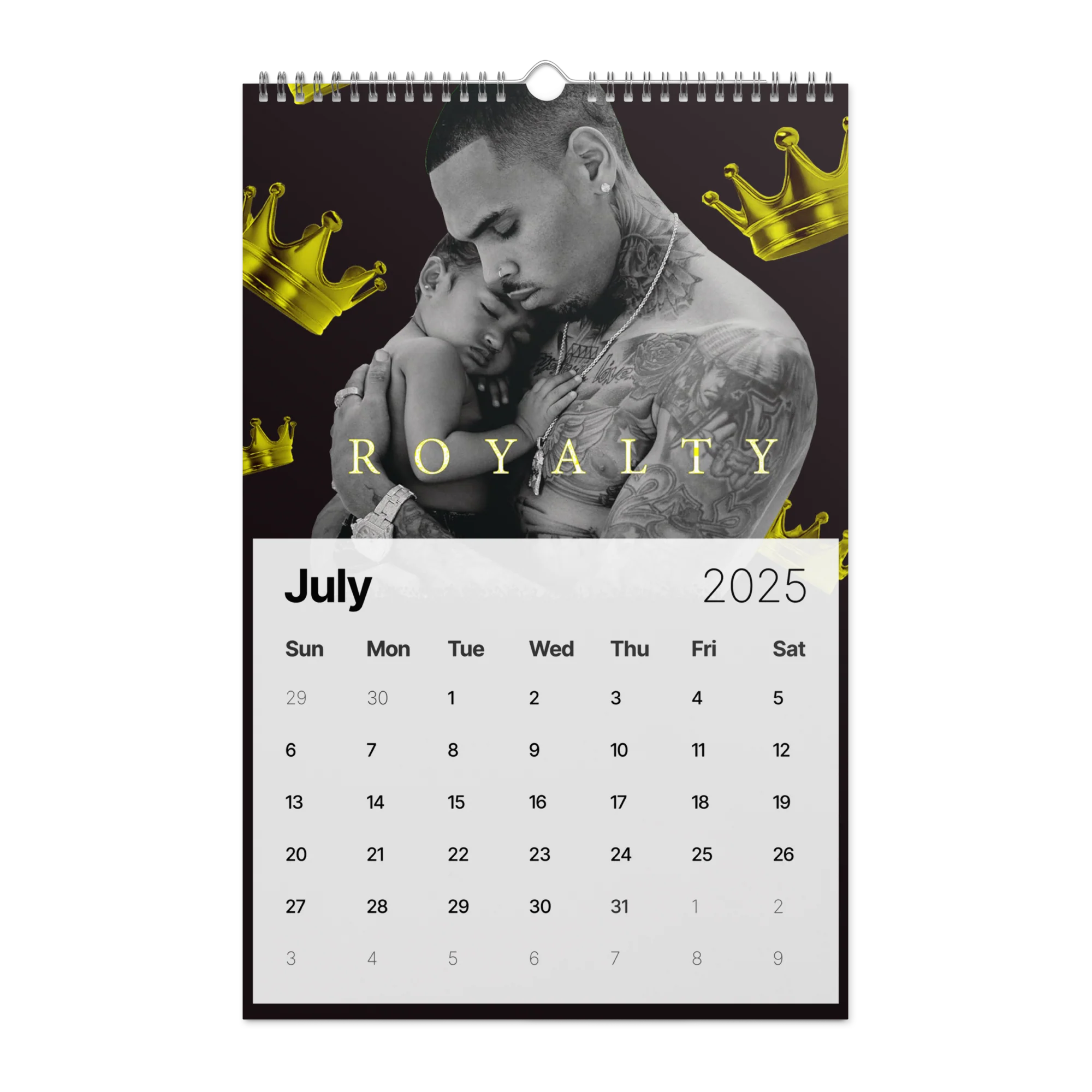 "20 YEARS OF CHRIS BROWN" BY ERICA KRISSY Wall Calendar (2025) - Image 21