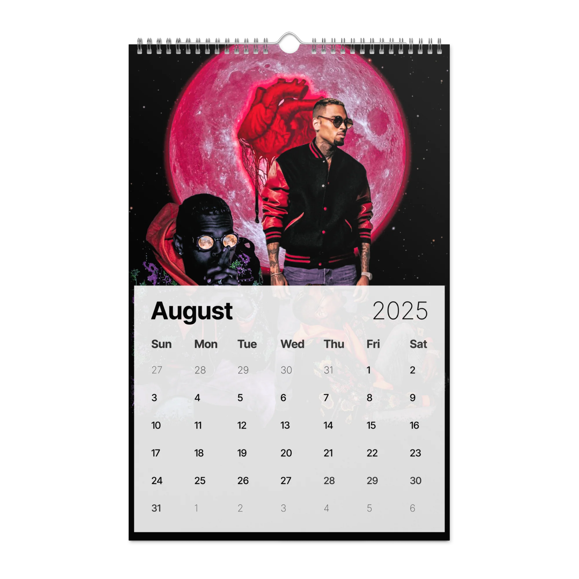 "20 YEARS OF CHRIS BROWN" BY ERICA KRISSY Wall Calendar (2025) - Image 22