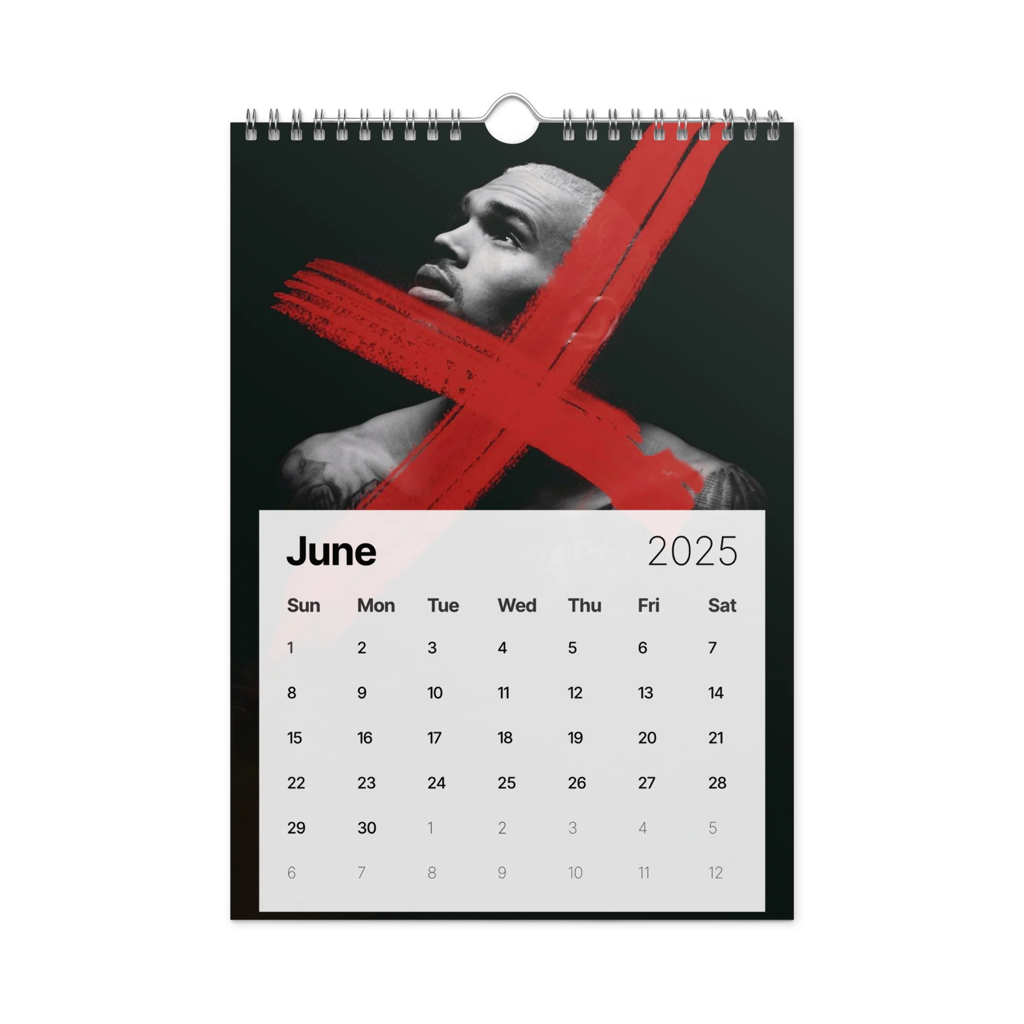 "20 YEARS OF CHRIS BROWN" BY ERICA KRISSY Wall Calendar (2025) - Image 7