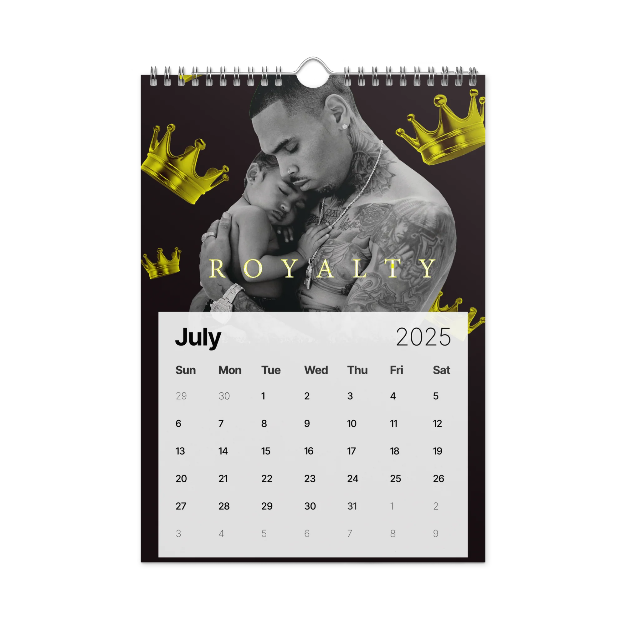 "20 YEARS OF CHRIS BROWN" BY ERICA KRISSY Wall Calendar (2025) - Image 8