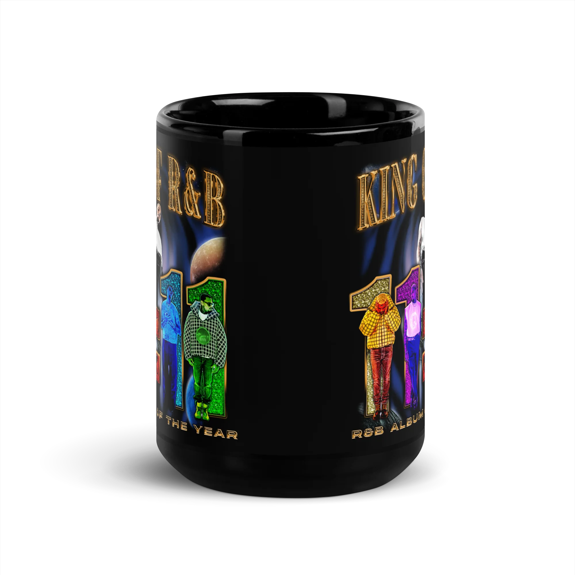 BEST R&B ALBUM (11:11 DELUXE) Black Glossy Mug - Image 5