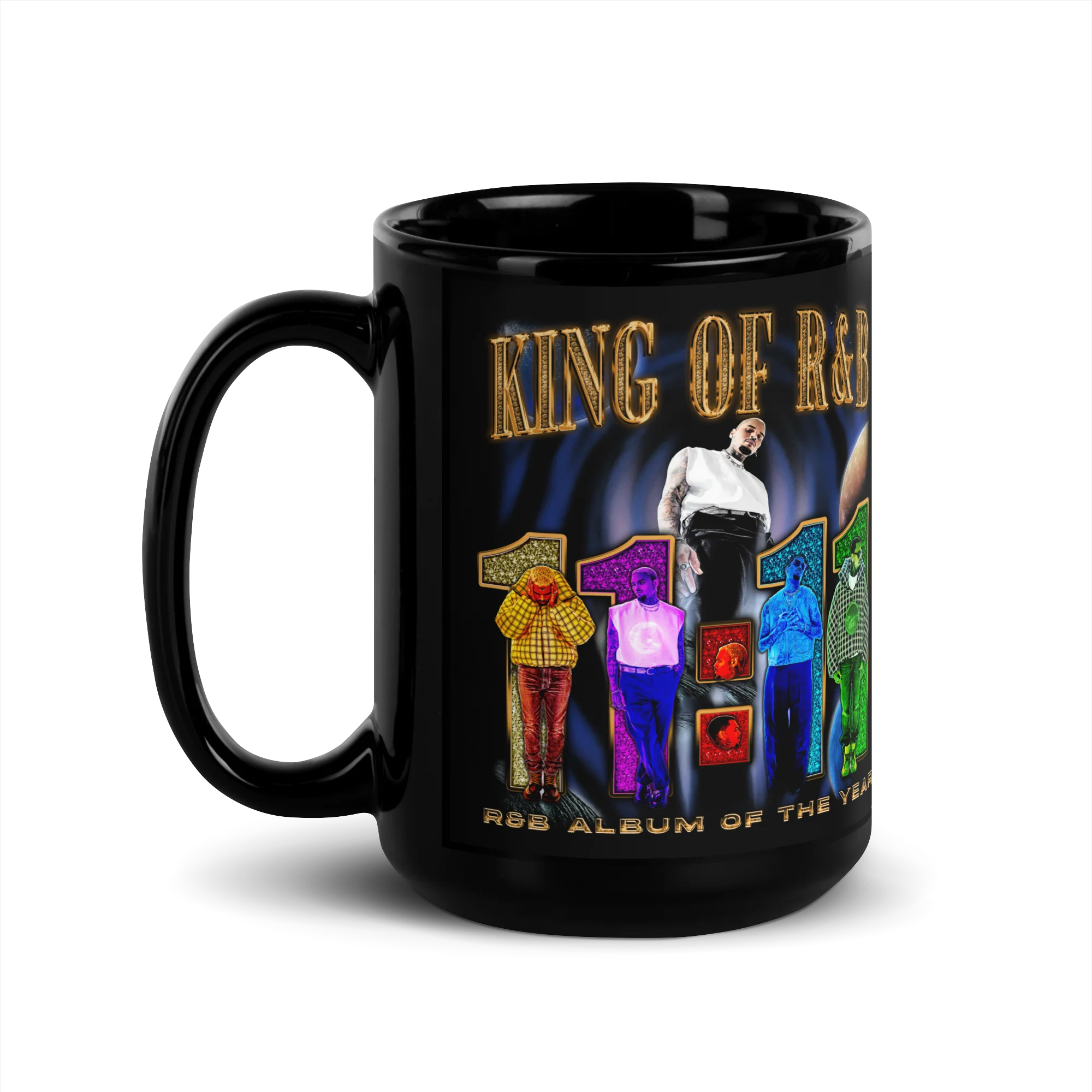 BEST R&B ALBUM (11:11 DELUXE) Black Glossy Mug - Image 6