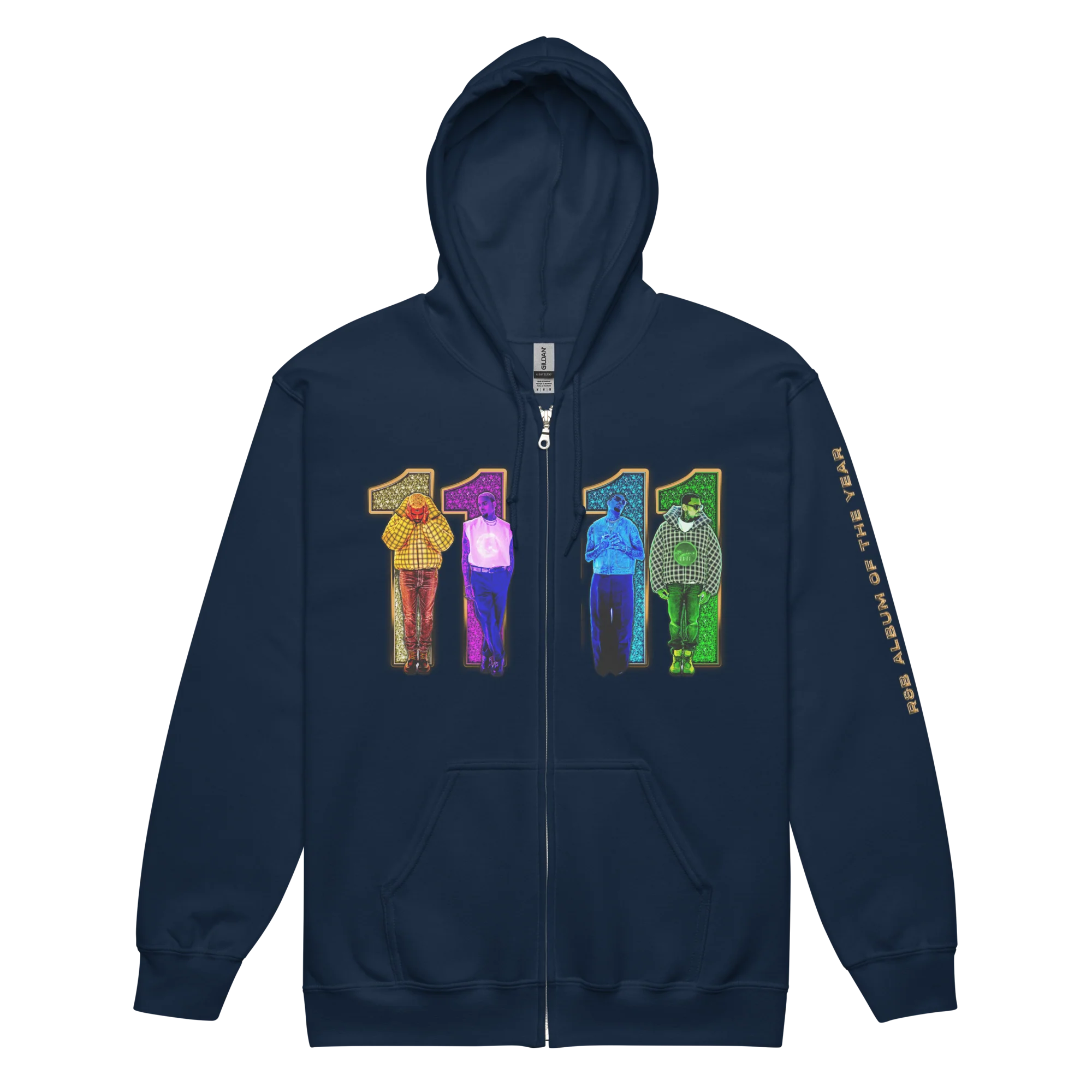 BEST R&B ALBUM (11:11 DELUXE) UNISEX ZIP HOODIE - Image 3