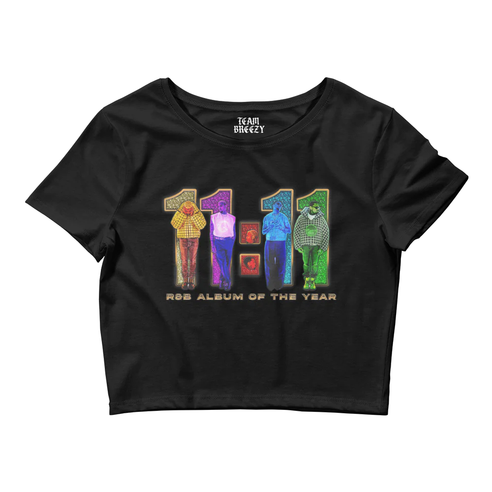 BEST R&B ALBUM (11:11 DELUXE) Women’s Crop Tee - Image 3