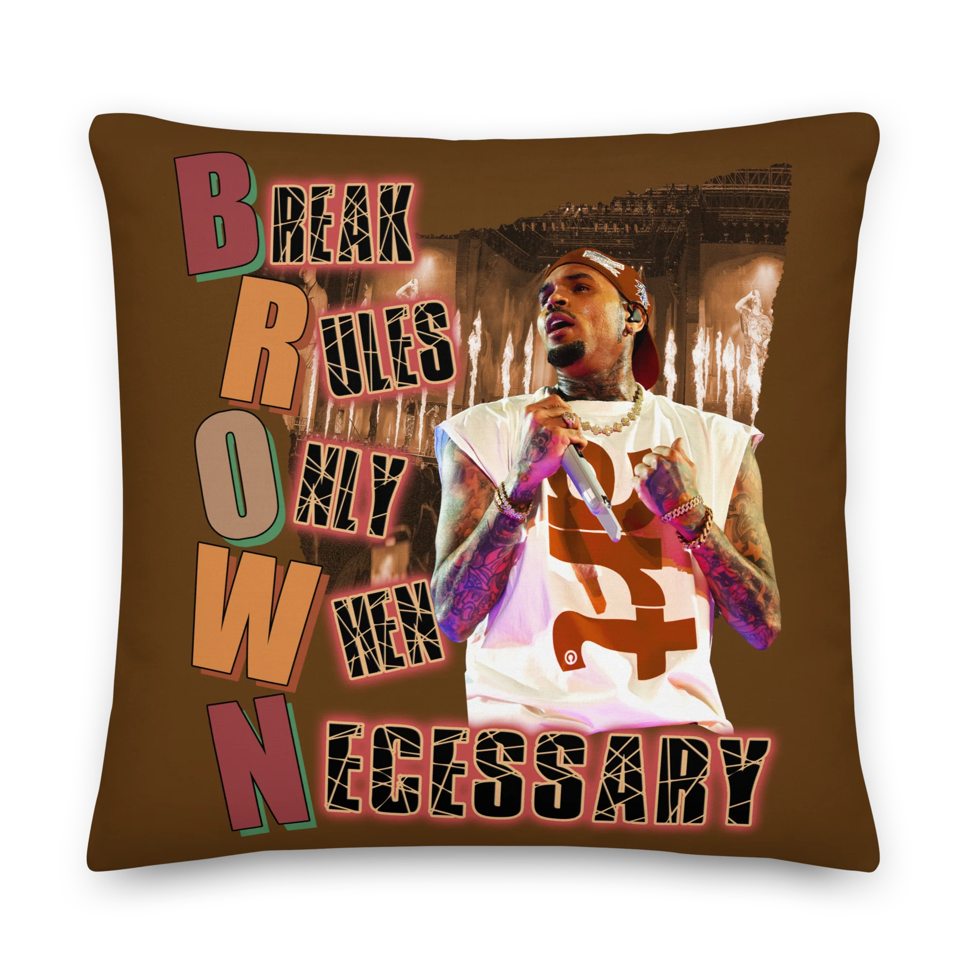 BREAK RULES Premium Pillow - Image 3