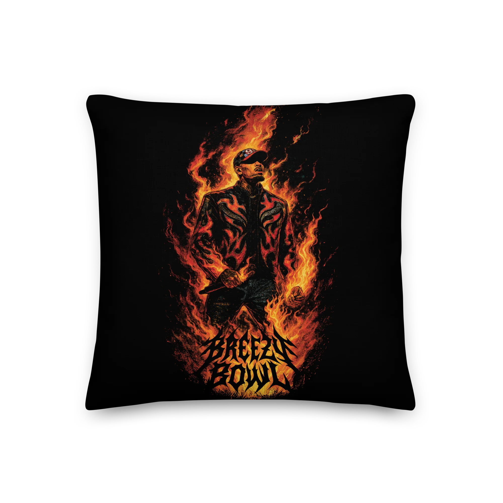 BREEZY BOWL FLAME Premium Pillow