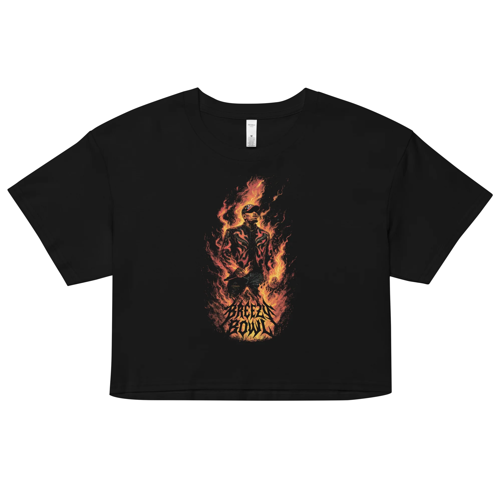 BREEZY BOWL FLAME WOMEN'S CROP TOP