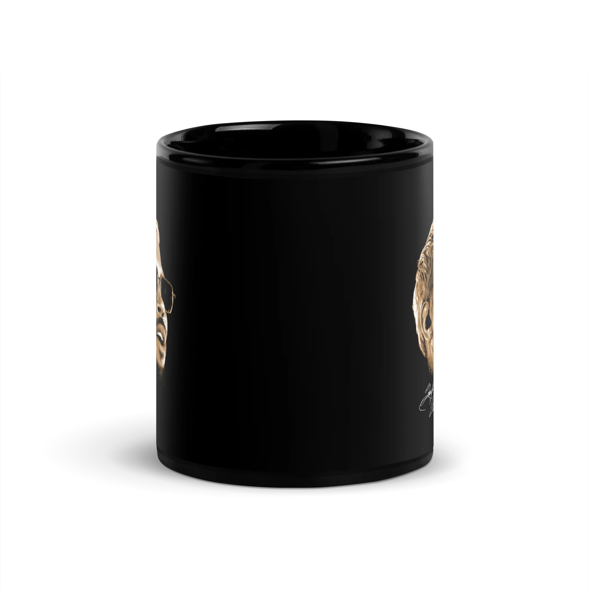BREEZY BOWL XX BIG HEAD BLACK GLOSSY MUG - Image 3