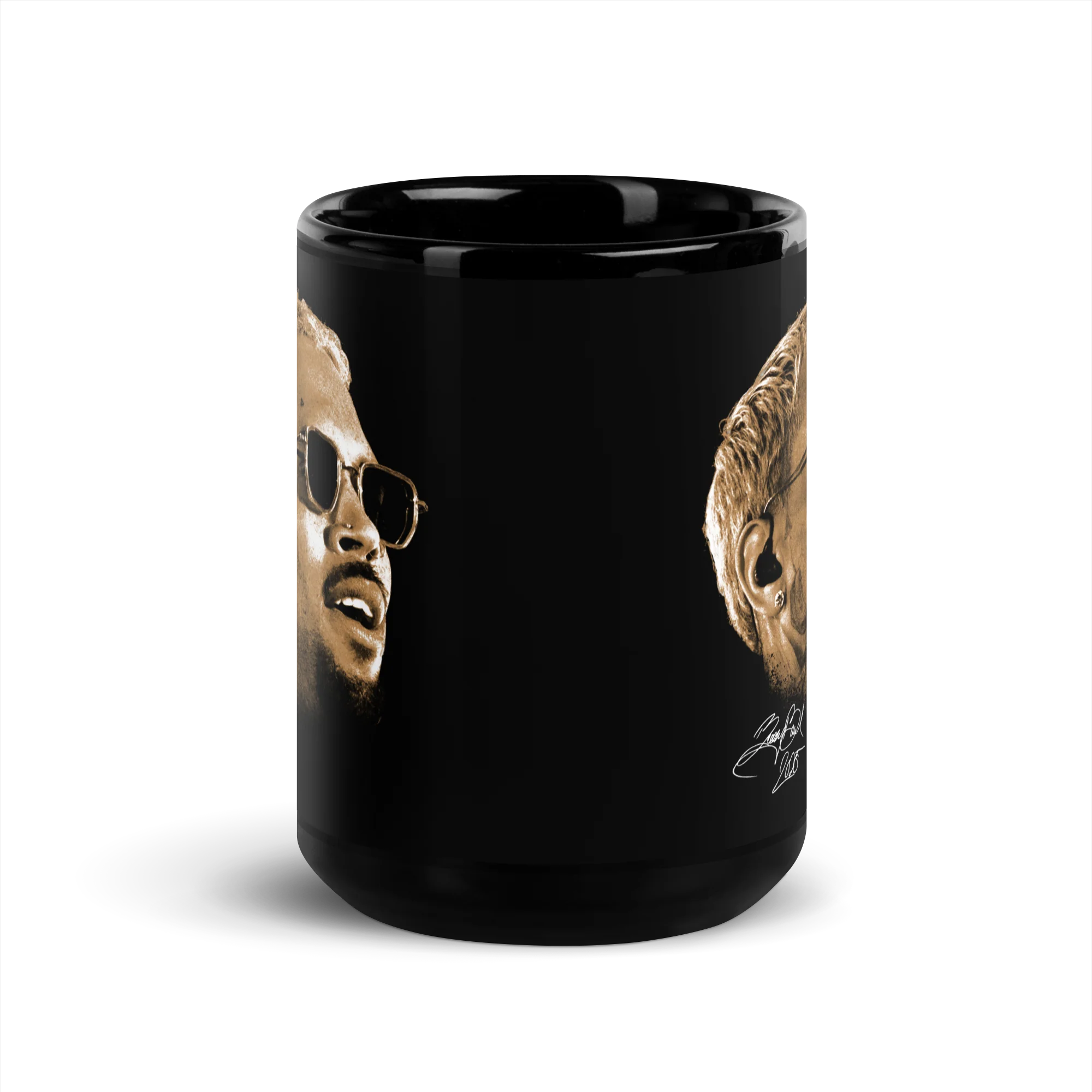 BREEZY BOWL XX BIG HEAD BLACK GLOSSY MUG - Image 6