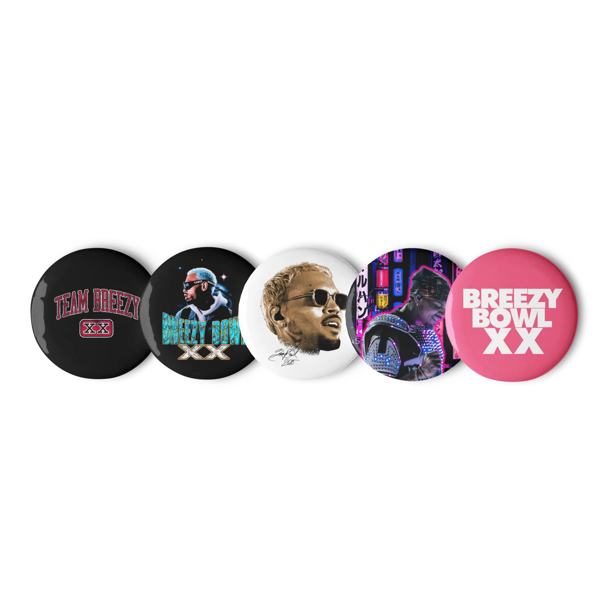 BREEZY BOWL XX V1 SET OF BUTTONS