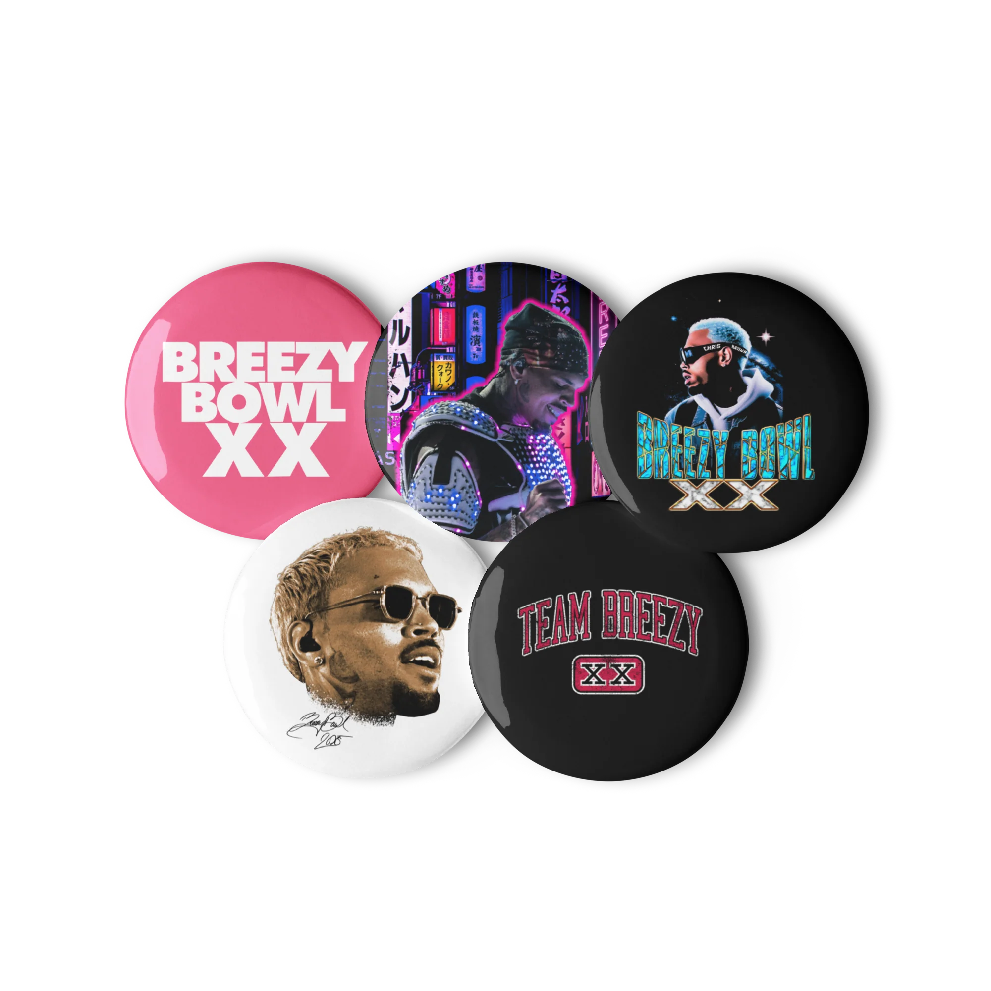 BREEZY BOWL XX V1 SET OF BUTTONS - Image 2