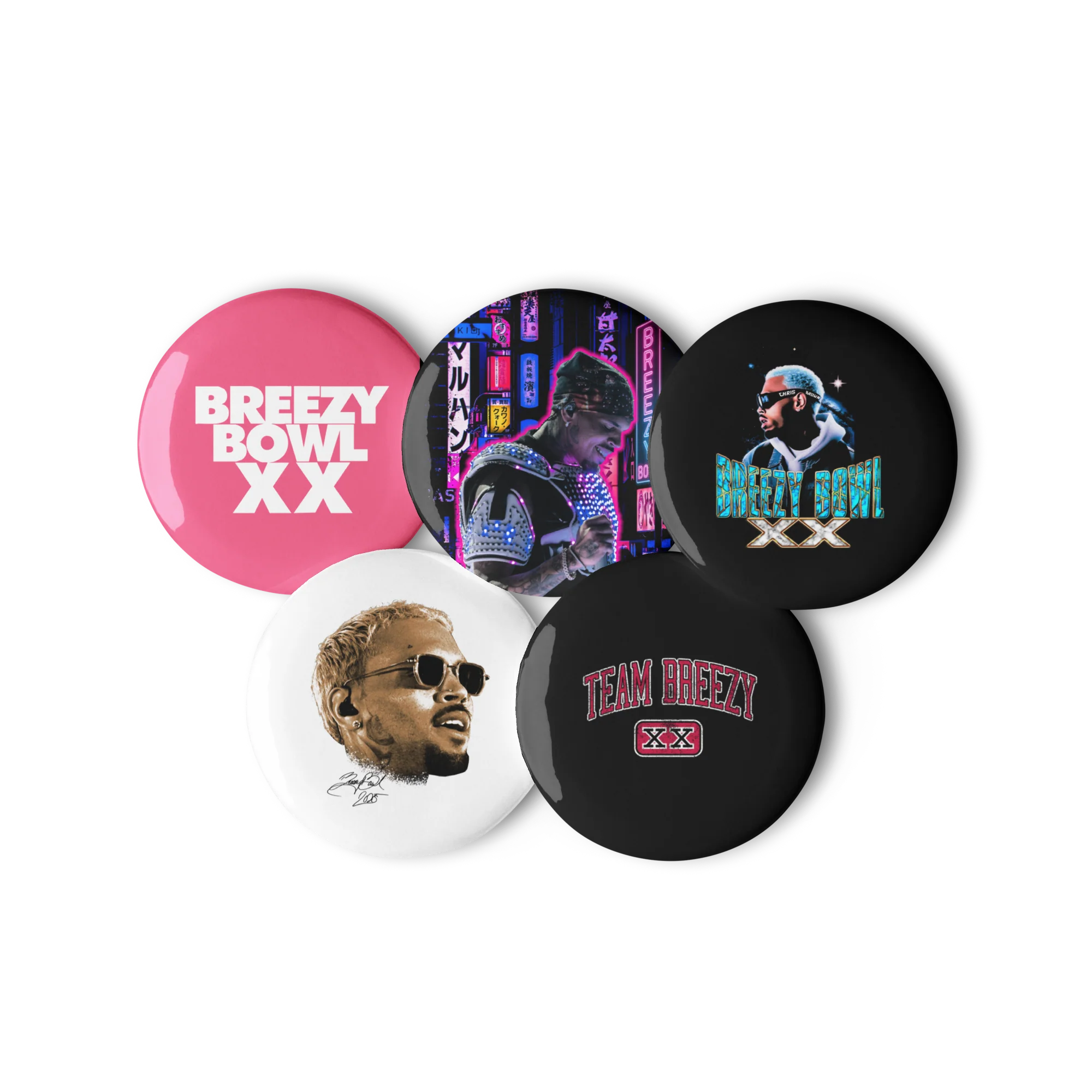 BREEZY BOWL XX V1 SET OF BUTTONS - Image 4