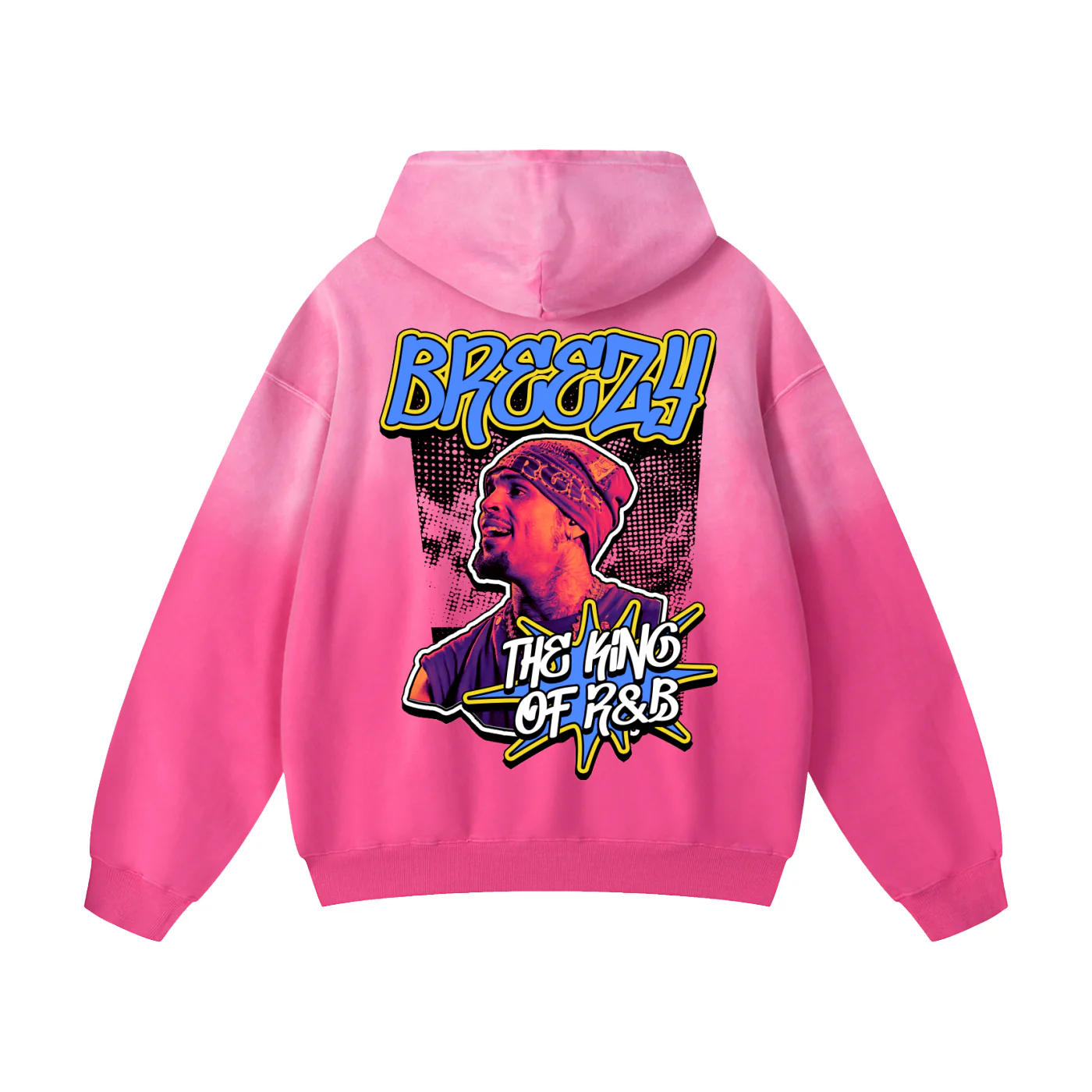 BREEZY EASTER SUN FADE PINK HOODIE - Image 2