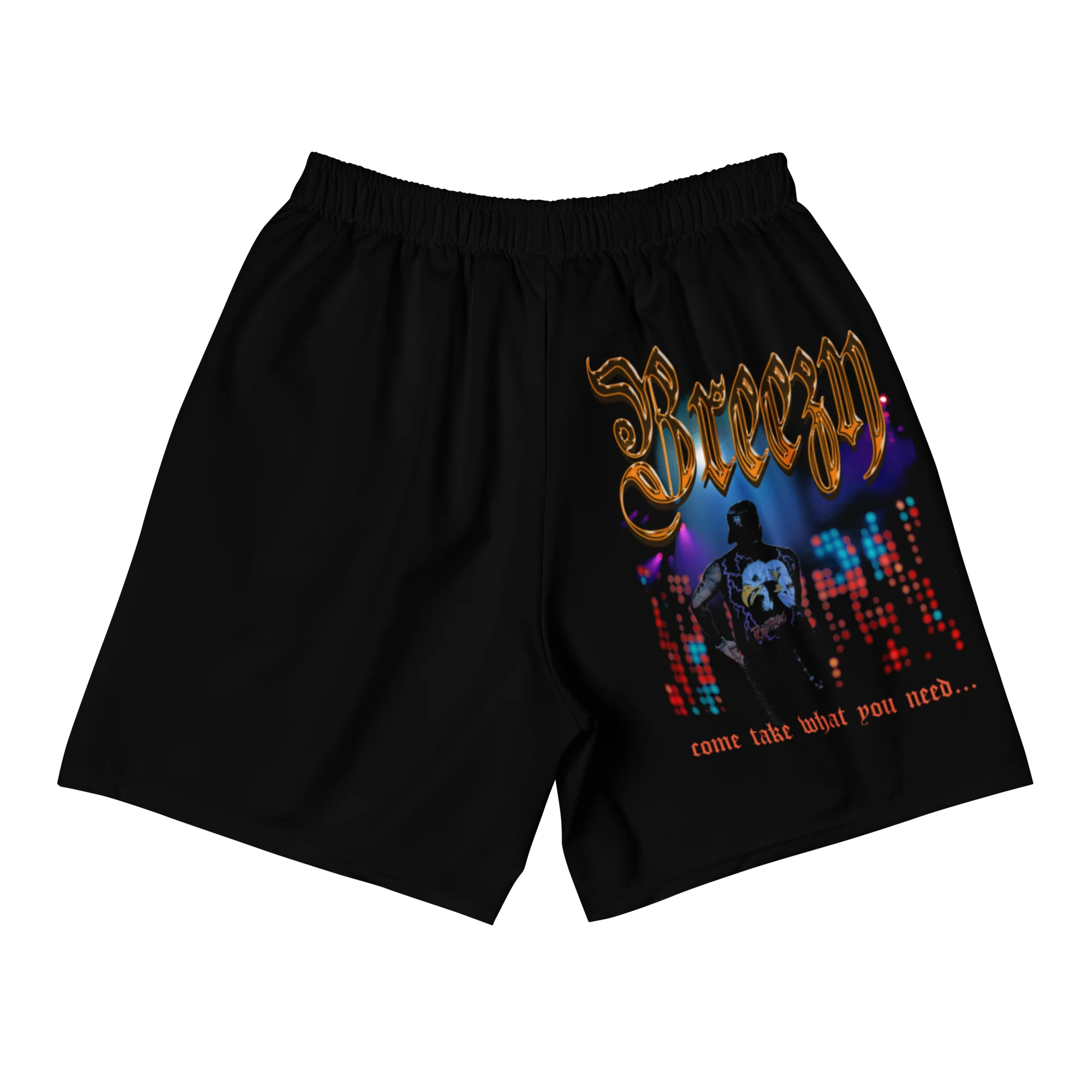 BREEZY MOTION BLUR Athletic Long Shorts - Image 2