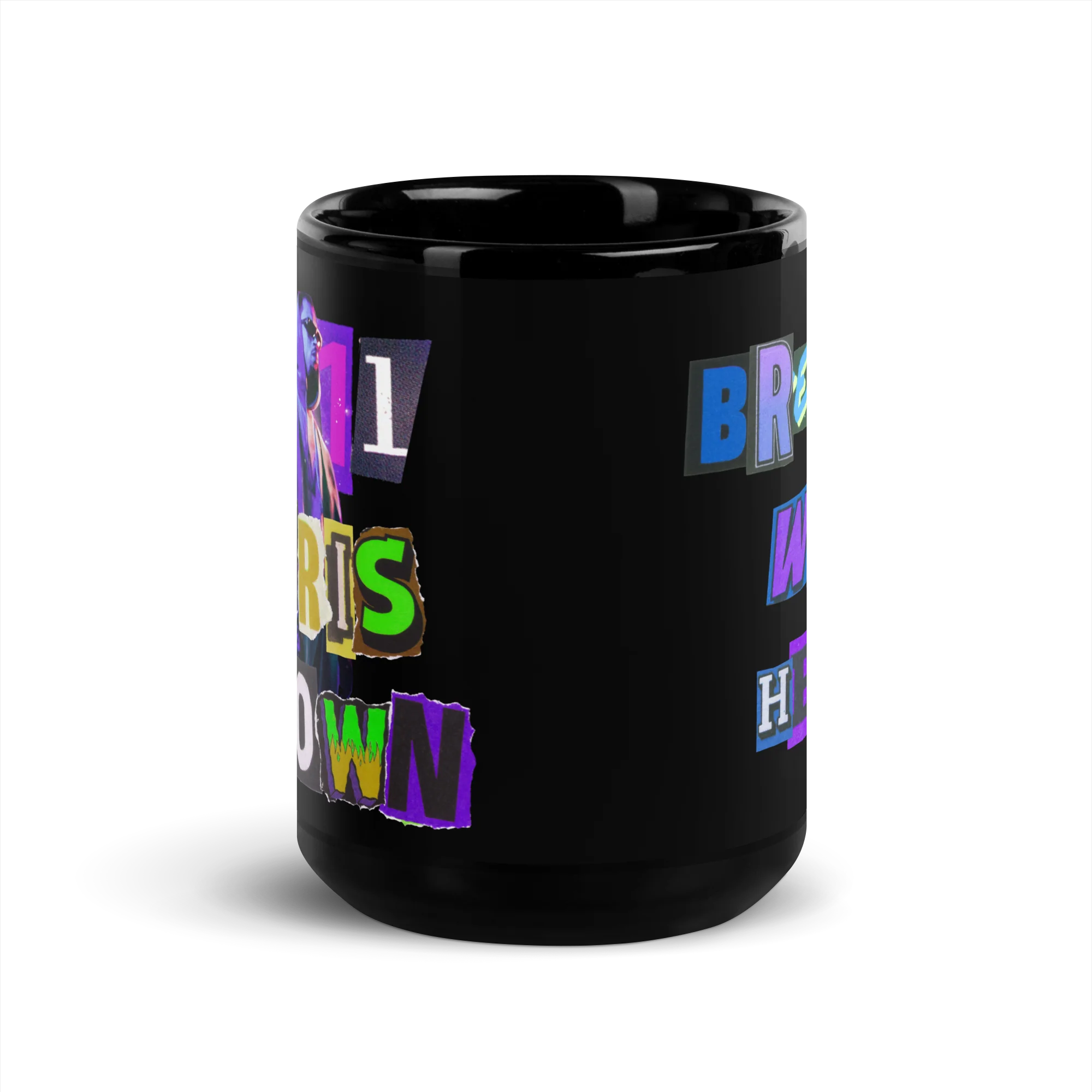 BREEZY WUZ HERE BLACK MUG - Image 5