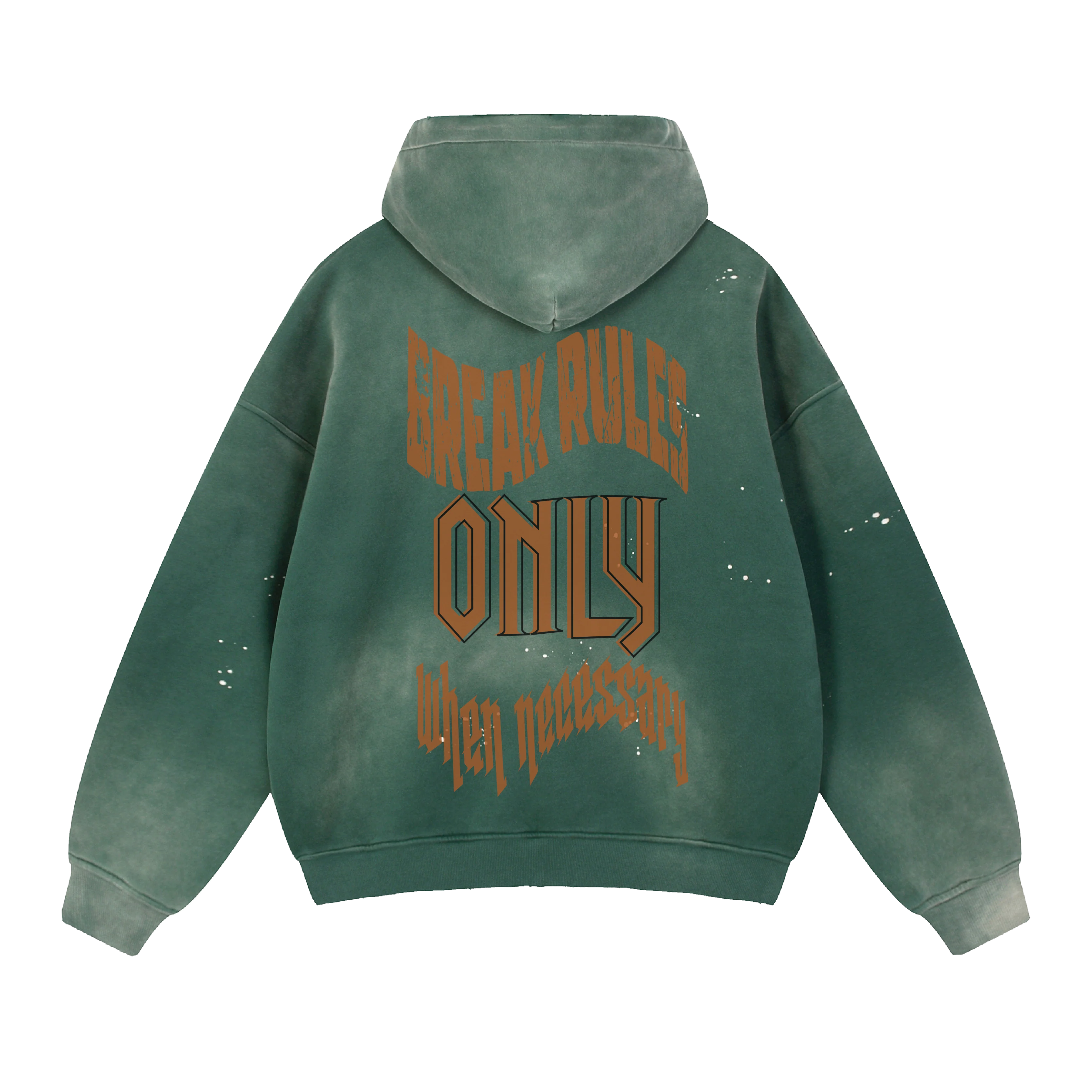 BROWN BIG HEAD HOODIE - Image 2