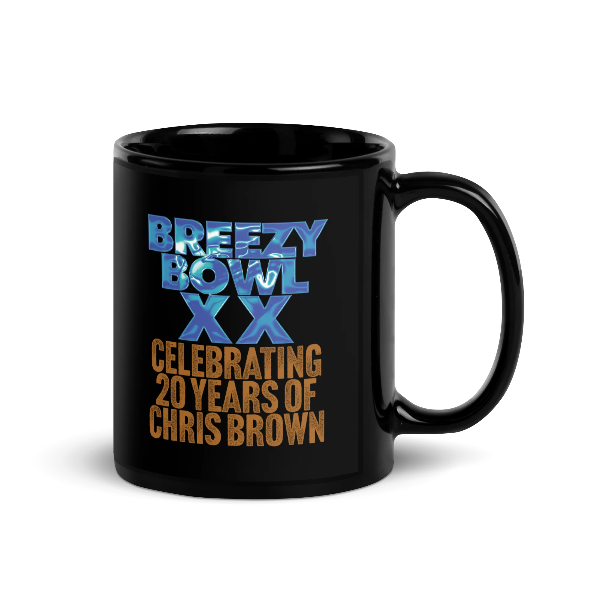 CAGE TO STAGE Black Glossy Mug