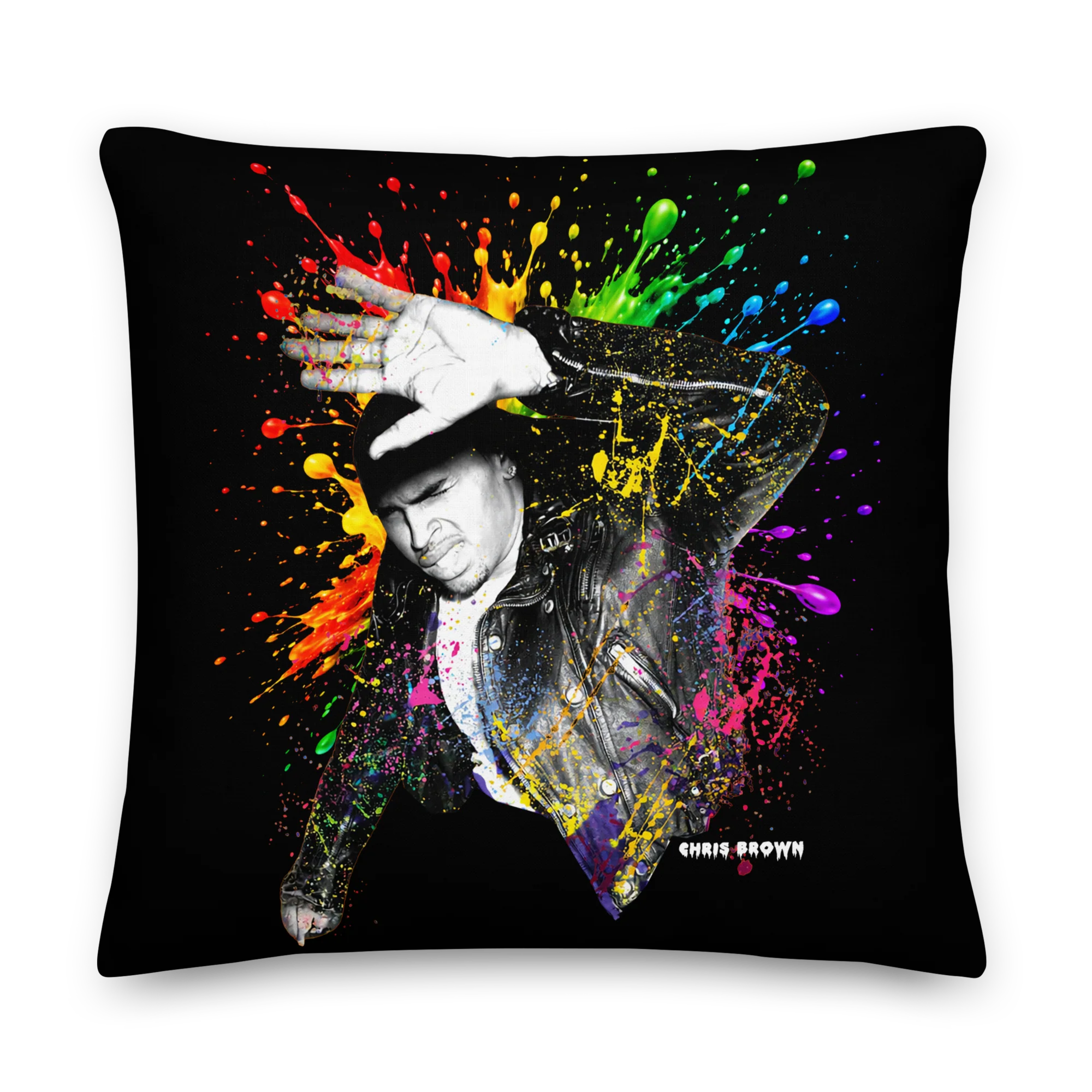 F.A.M.E. 15TH ANNIVERSARY SPLATTER Premium Pillow - Image 3
