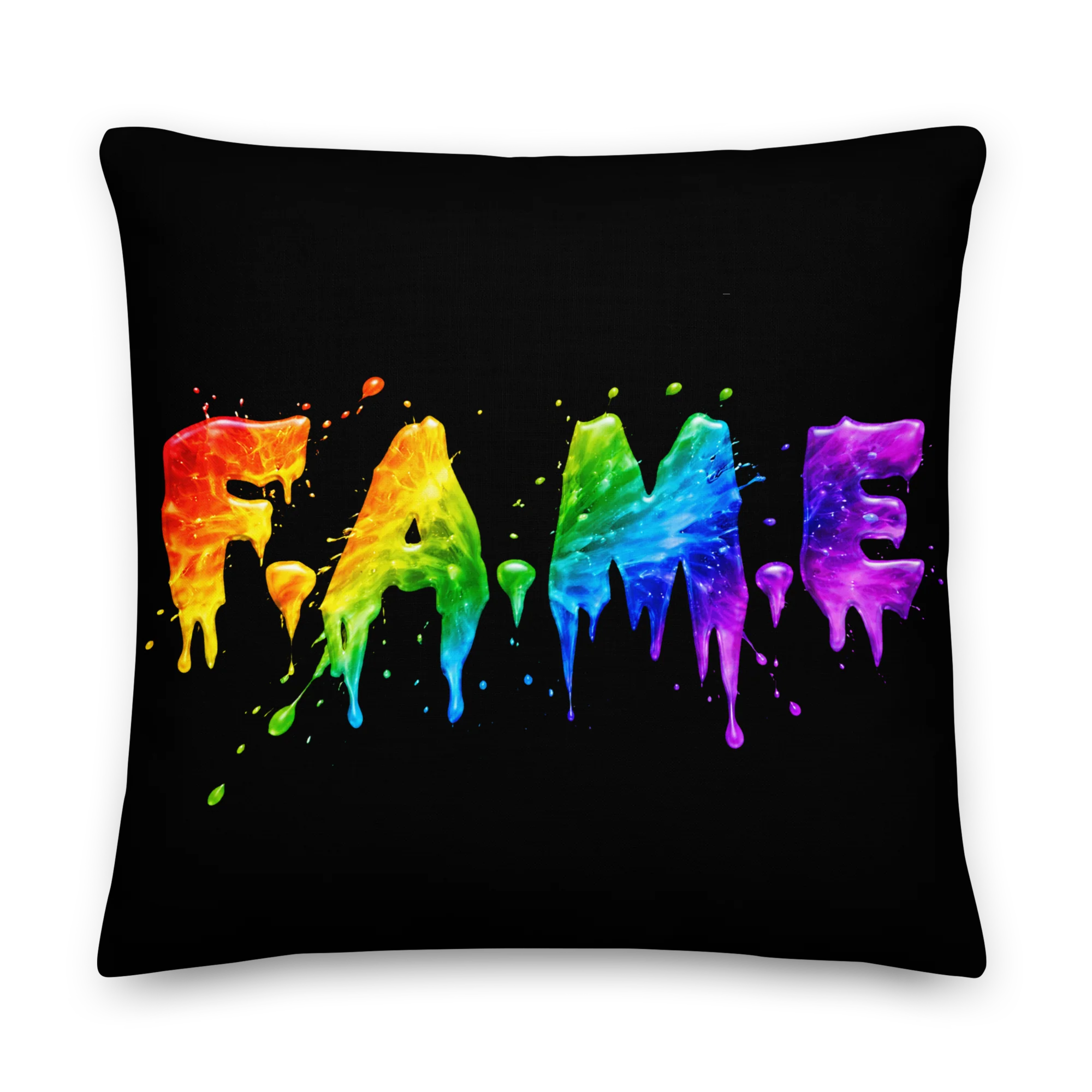 F.A.M.E. 15TH ANNIVERSARY SPLATTER Premium Pillow - Image 4