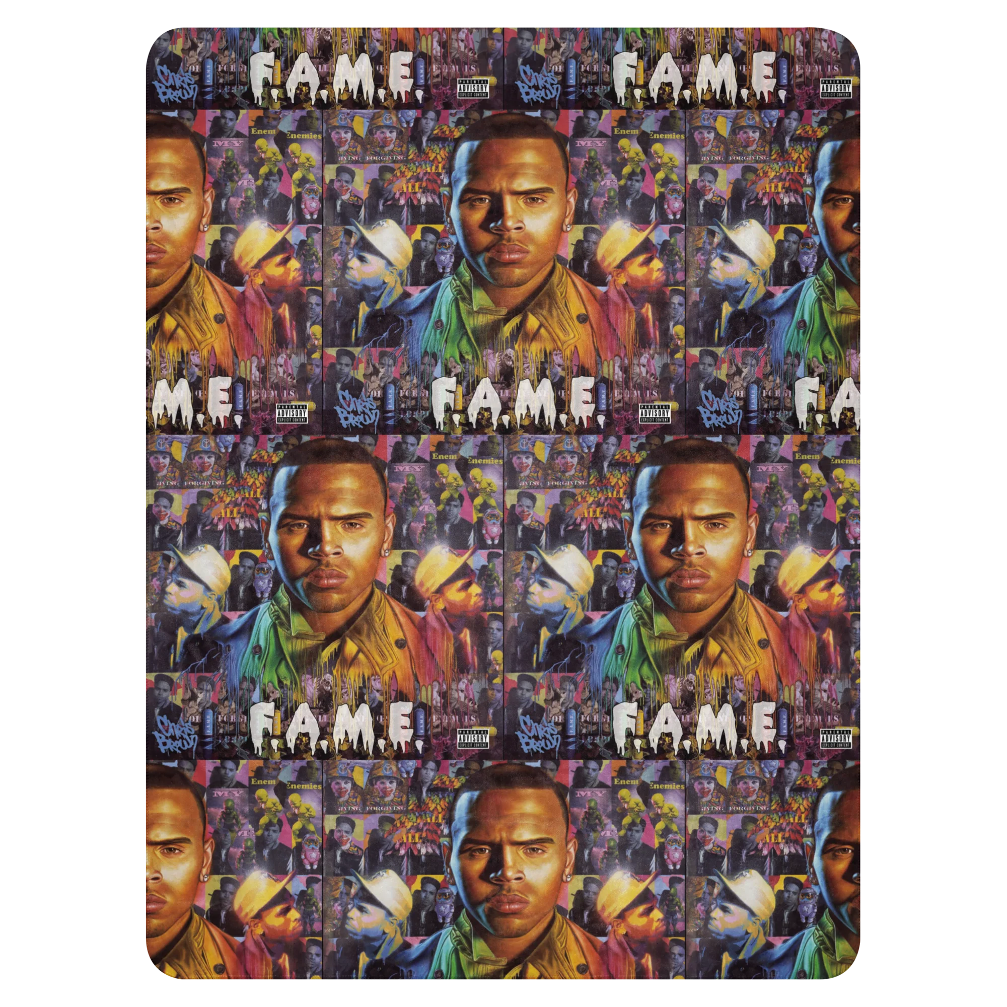 F.A.M.E. ALBUM 15TH ANNIVERSARY Sherpa blanket - Image 5