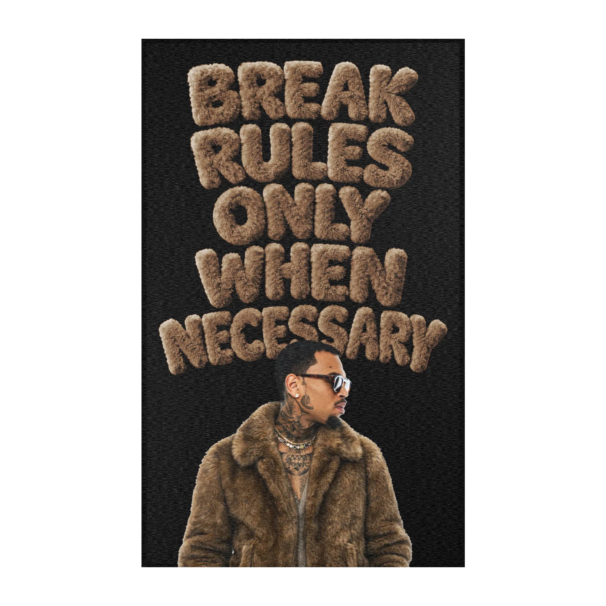 FUZZY BROWN Area rug - Image 2