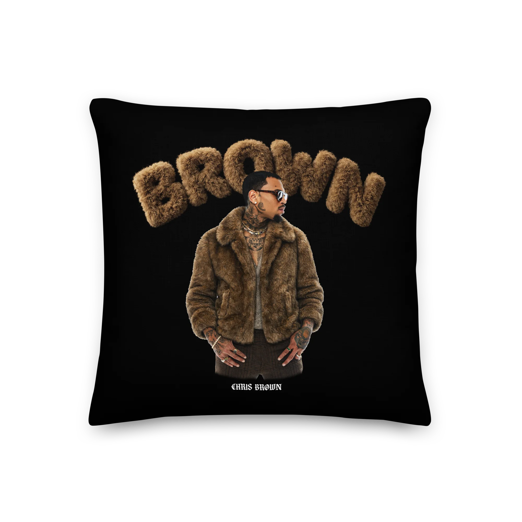 FUZZY BROWN Premium Pillow