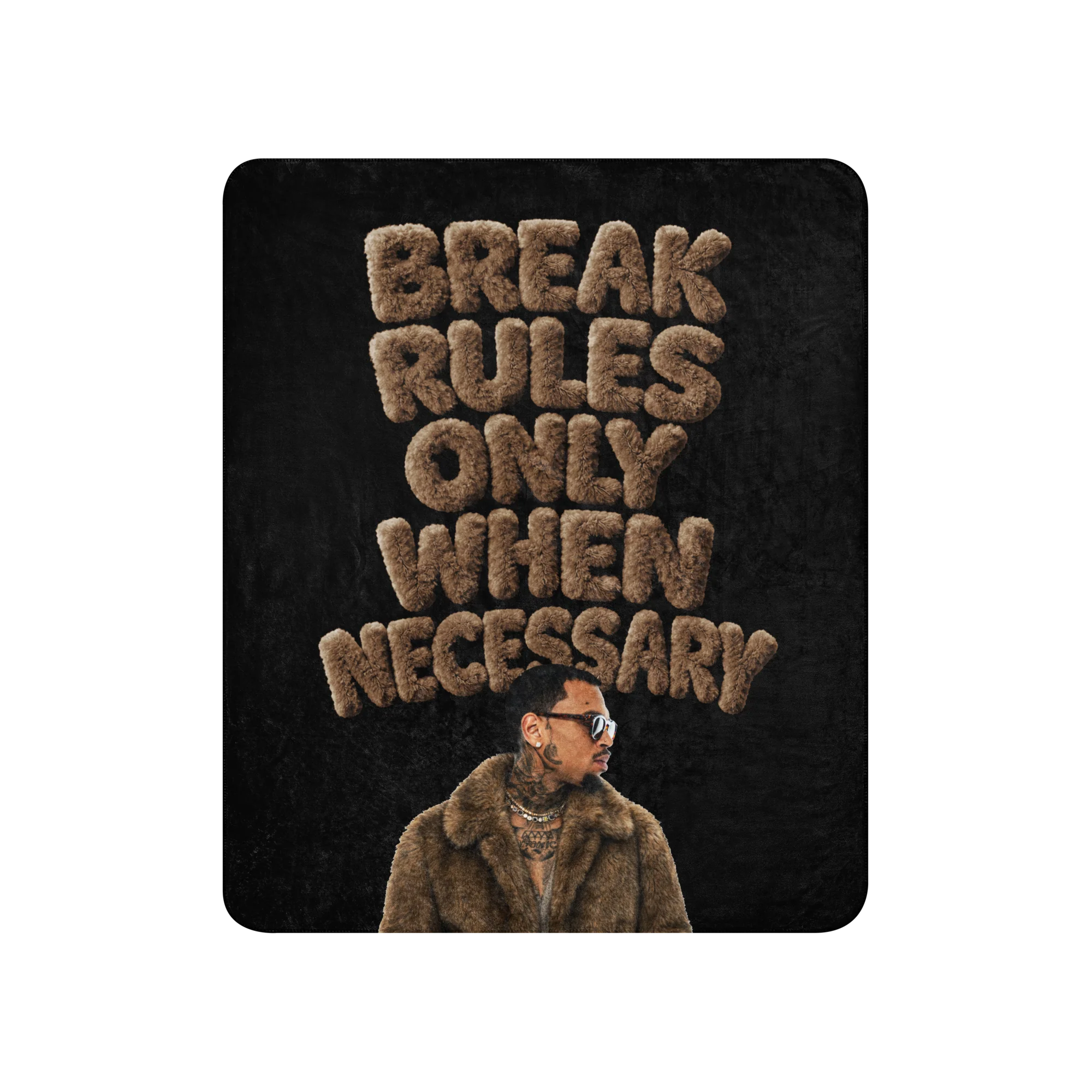 FUZZY BROWN Sherpa blanket - Image 3