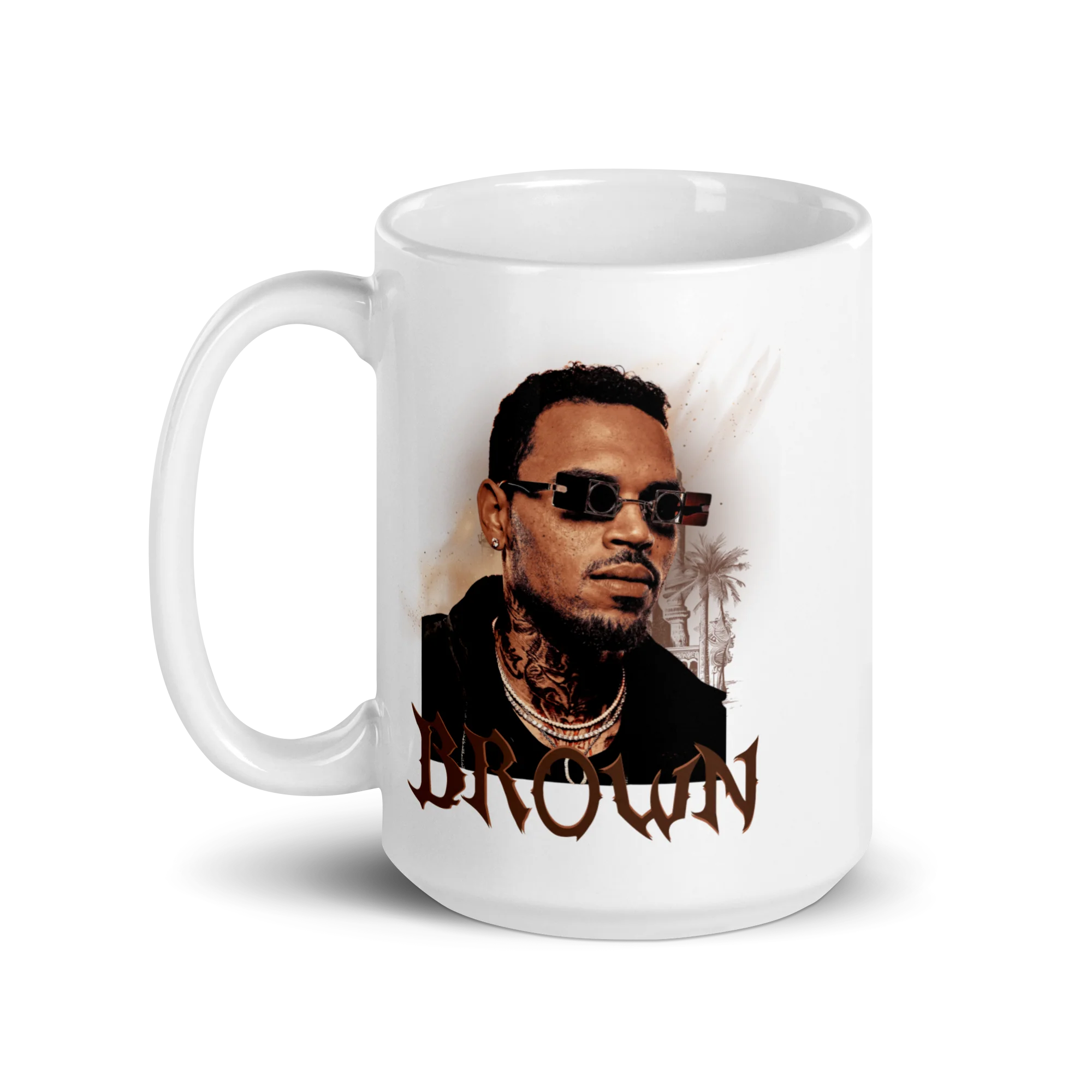 HIGHLINE BROWN White Glossy Mug - Image 6
